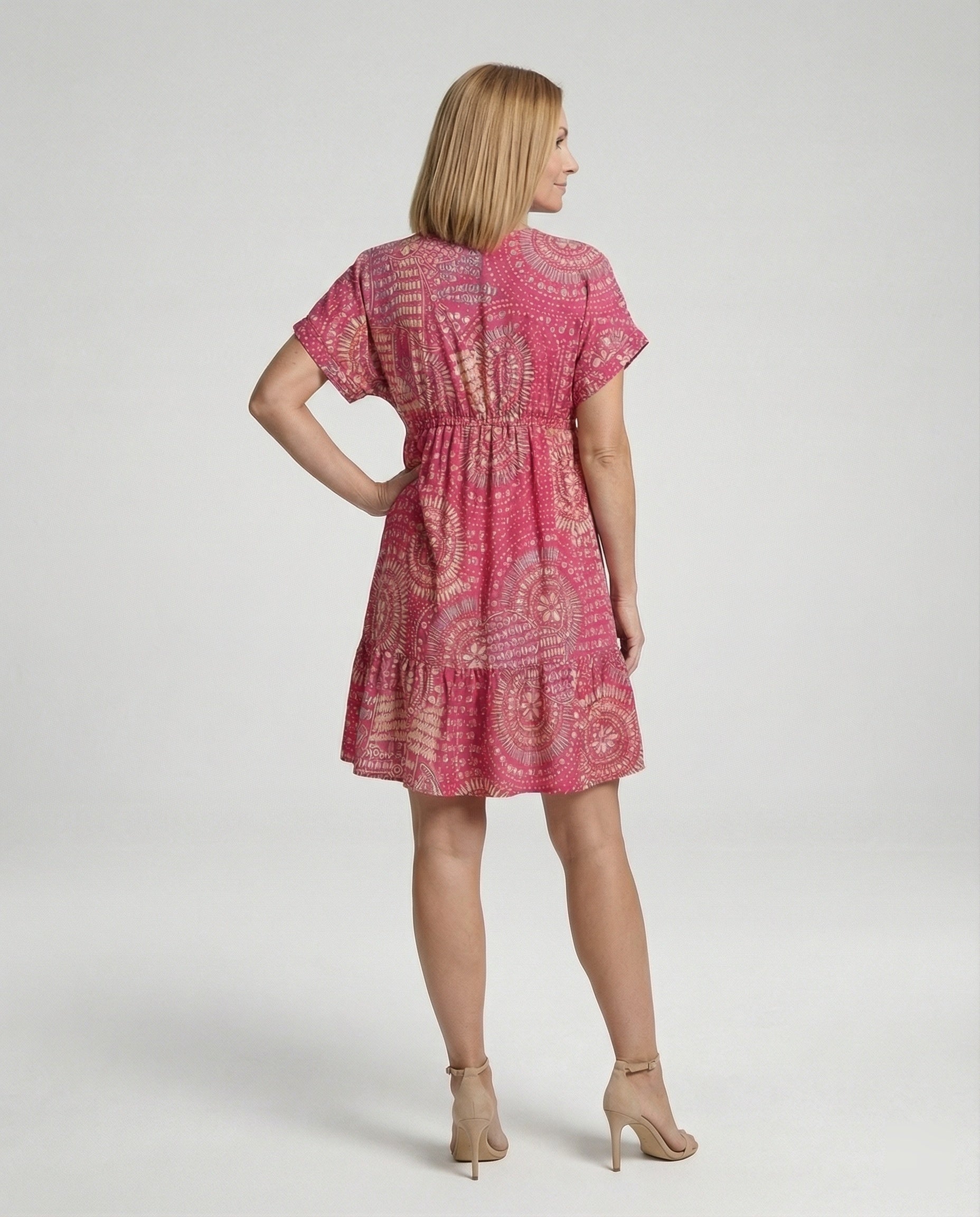 Tunic Dress With Tiered Ruffle Women