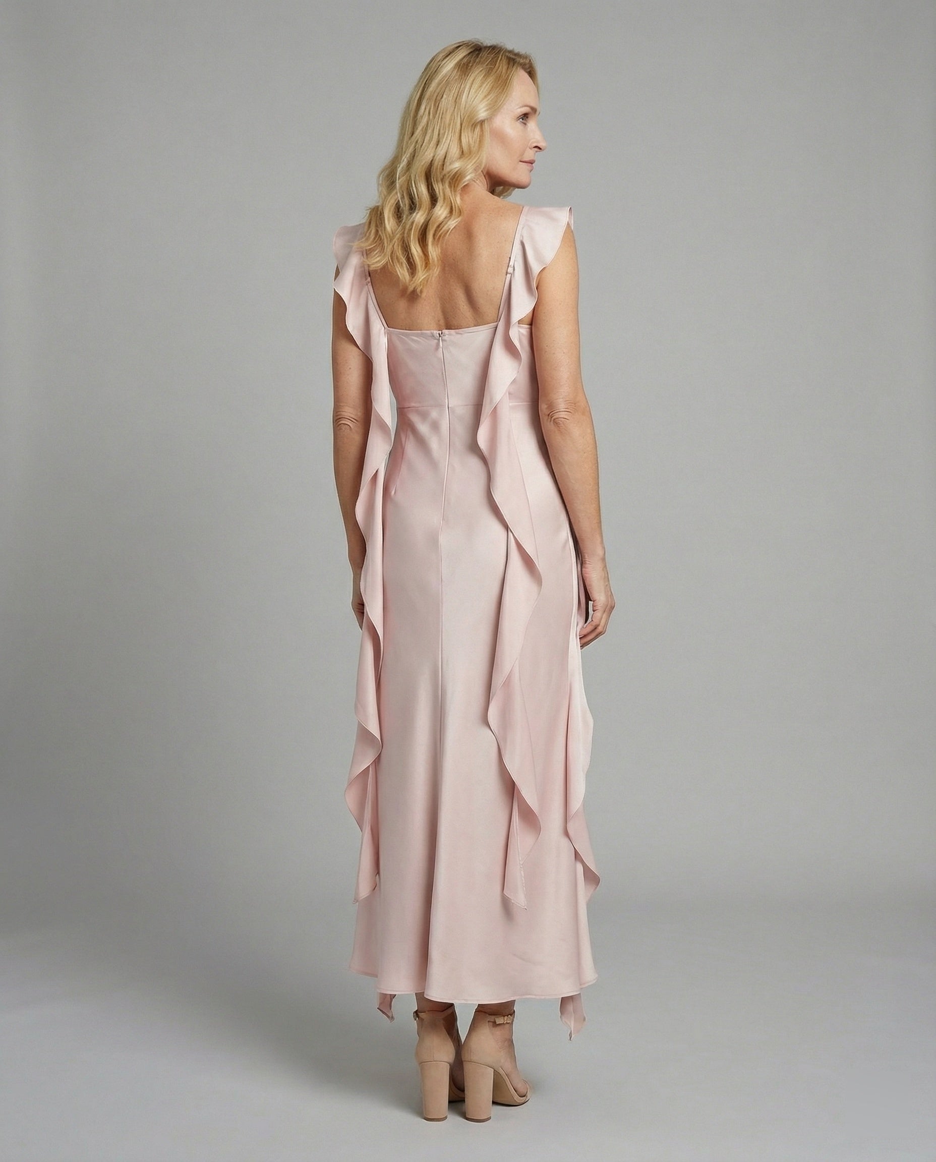 Evening Dress Elegant With Draped Décolleté Women