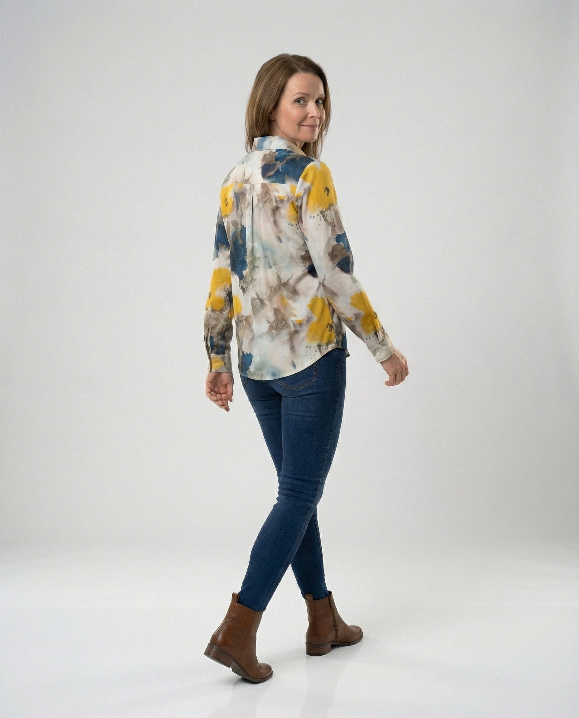 Women's Shirt Blouse Cat Print