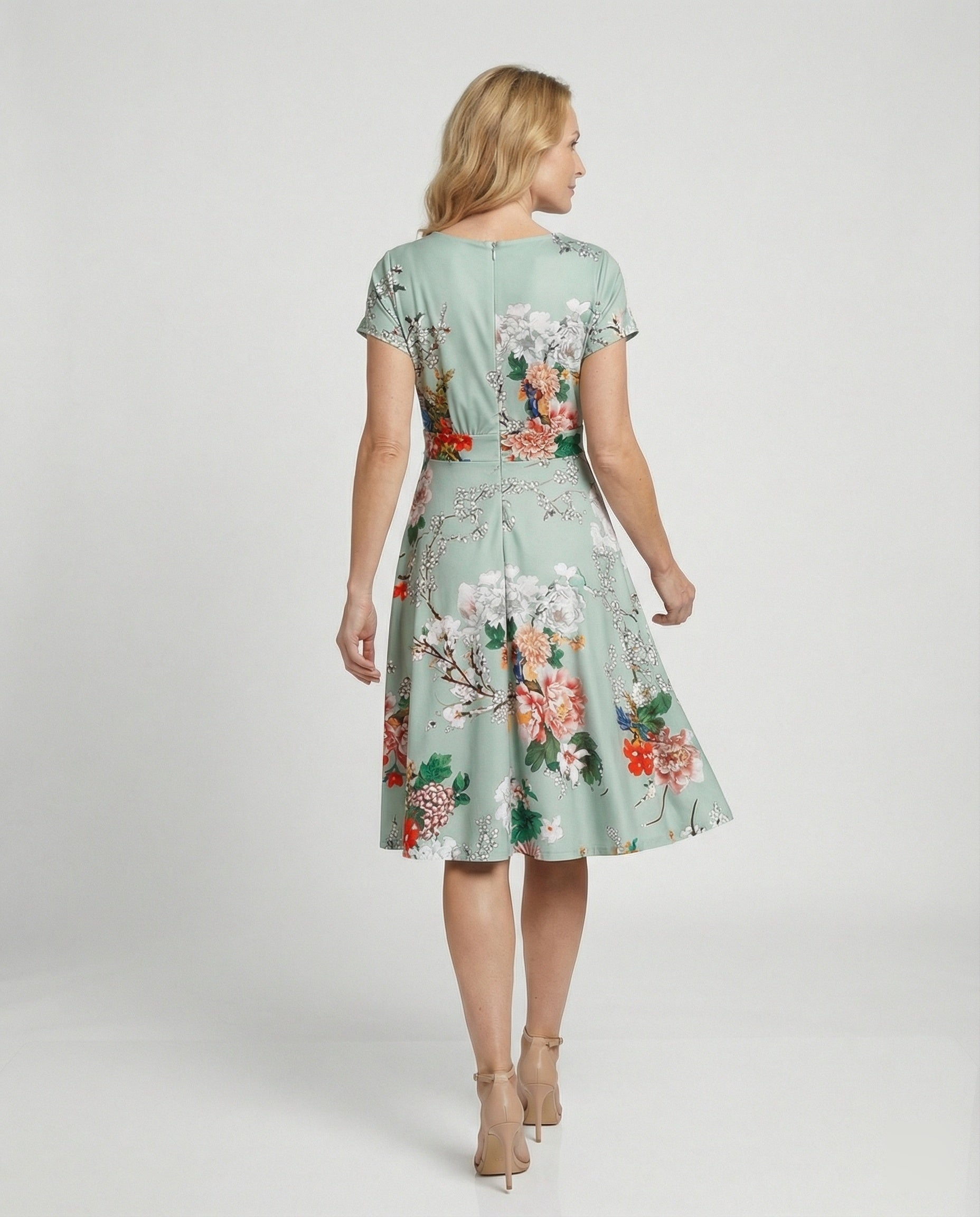 Women Flower Dress Midi Dress Floral