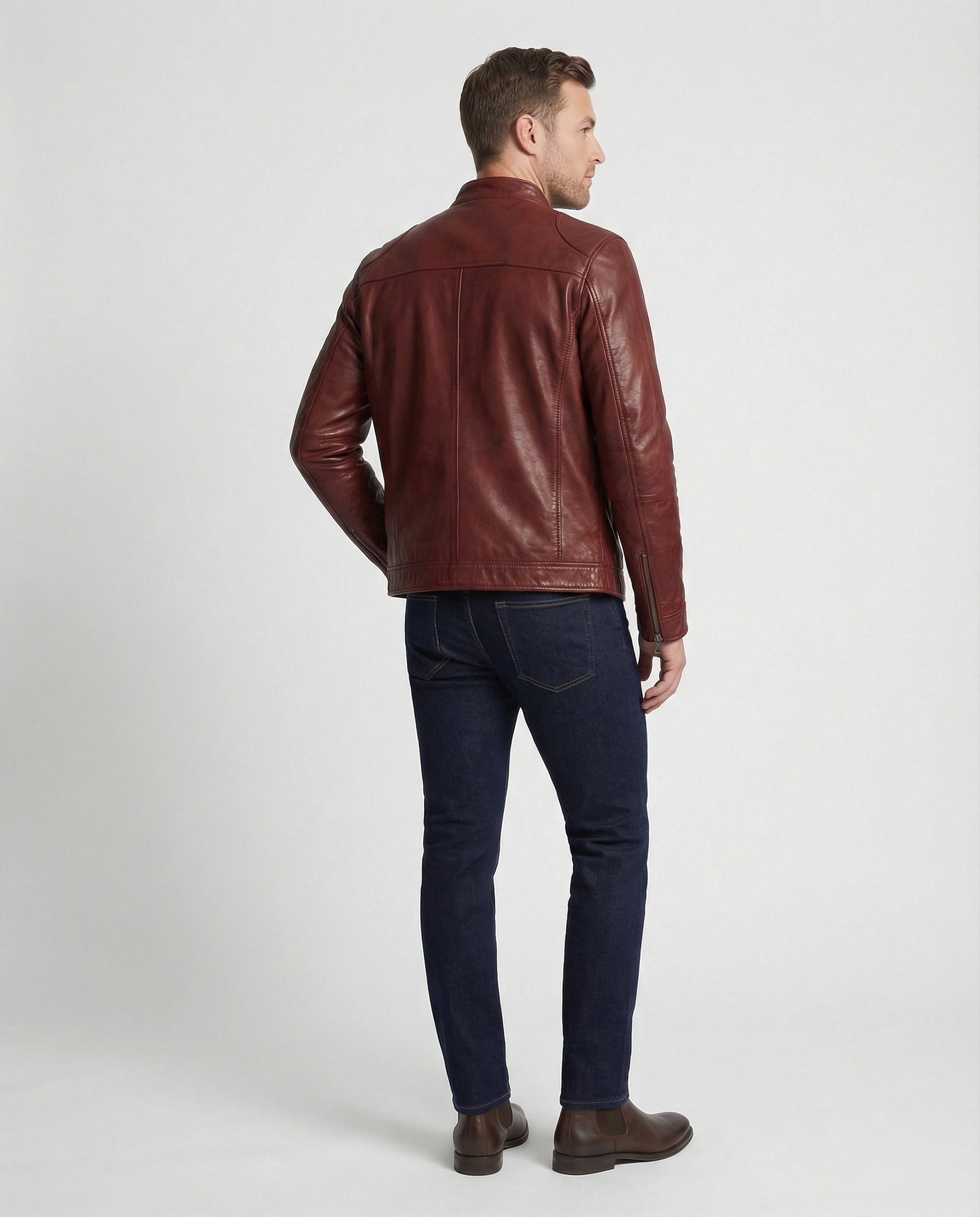 Men's Motorcycle Leather Jacket