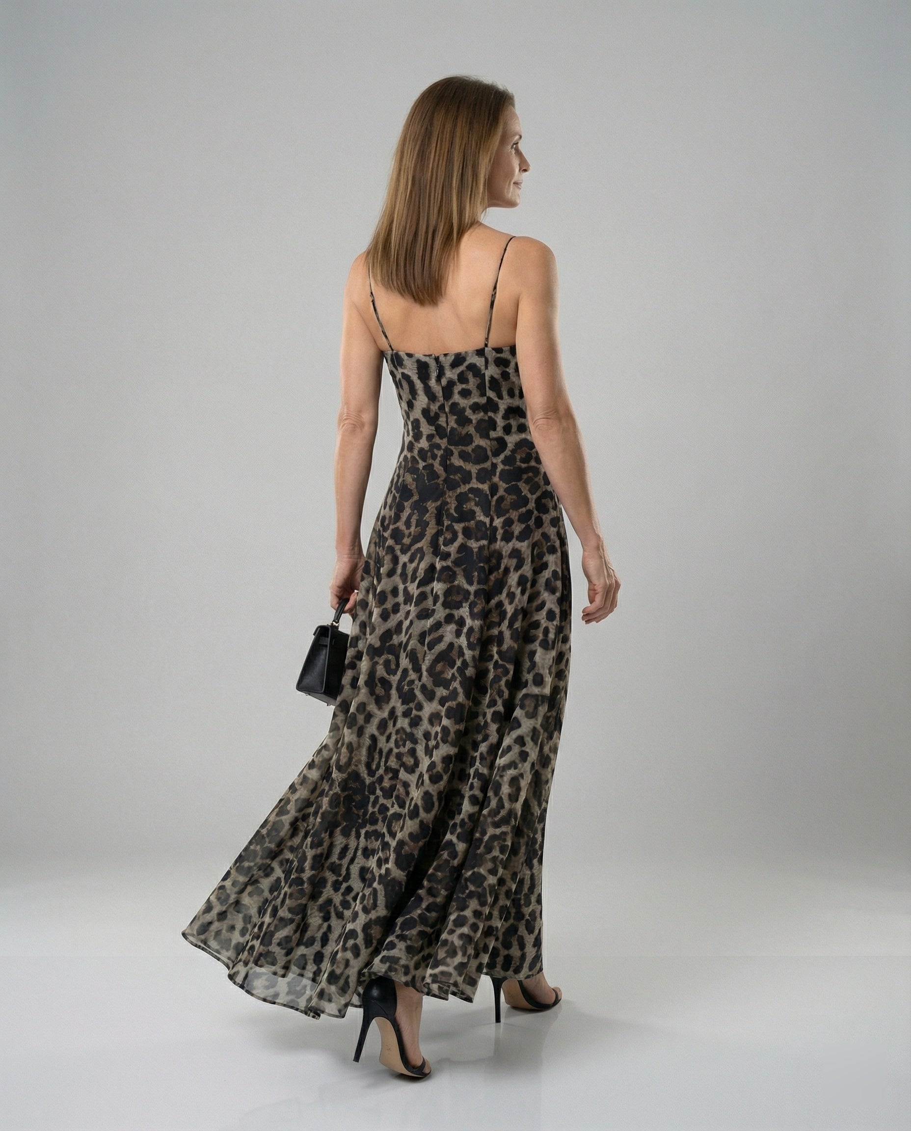 Women A-line dress with print