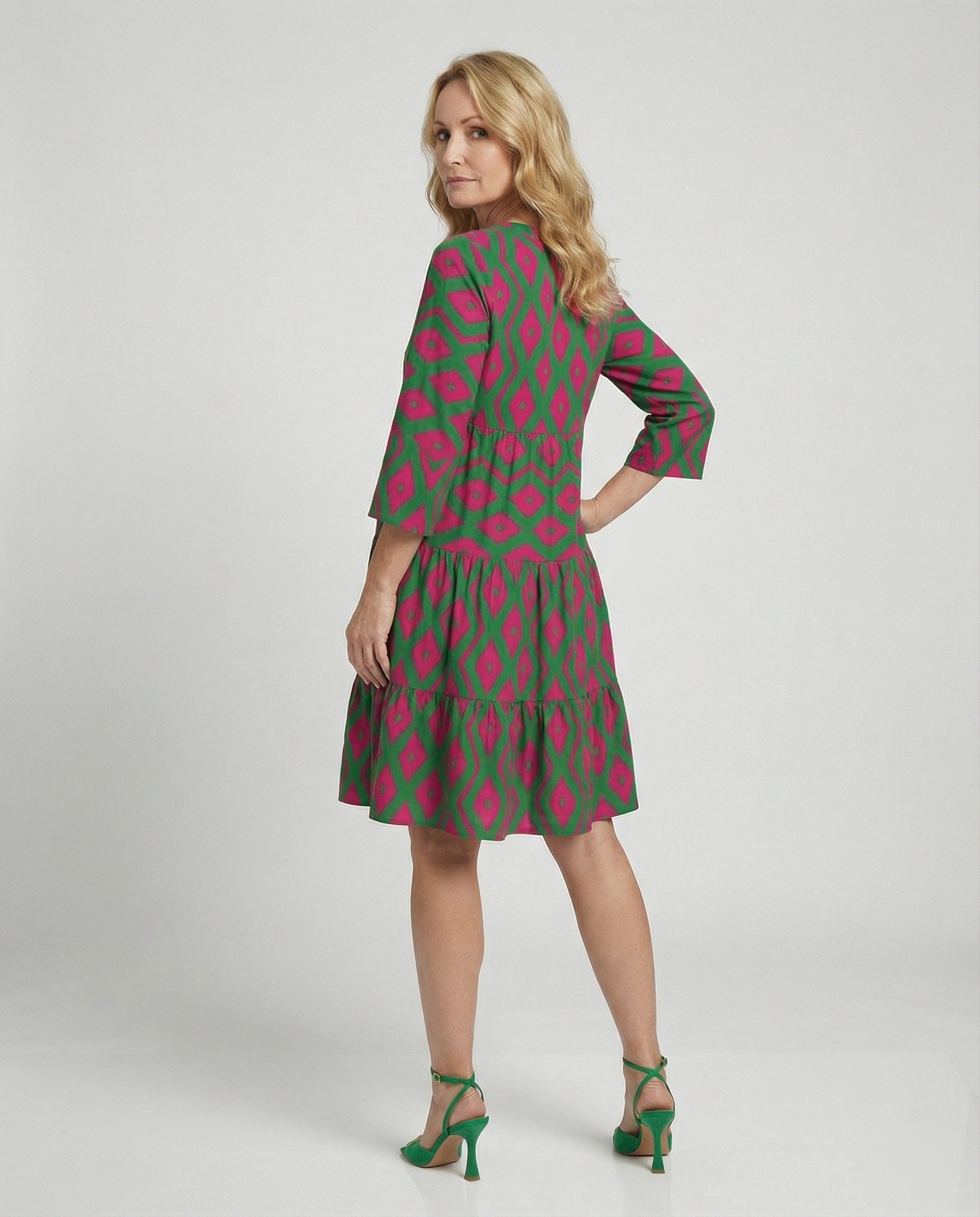 Women's Airy Summer Dress with Playful Print