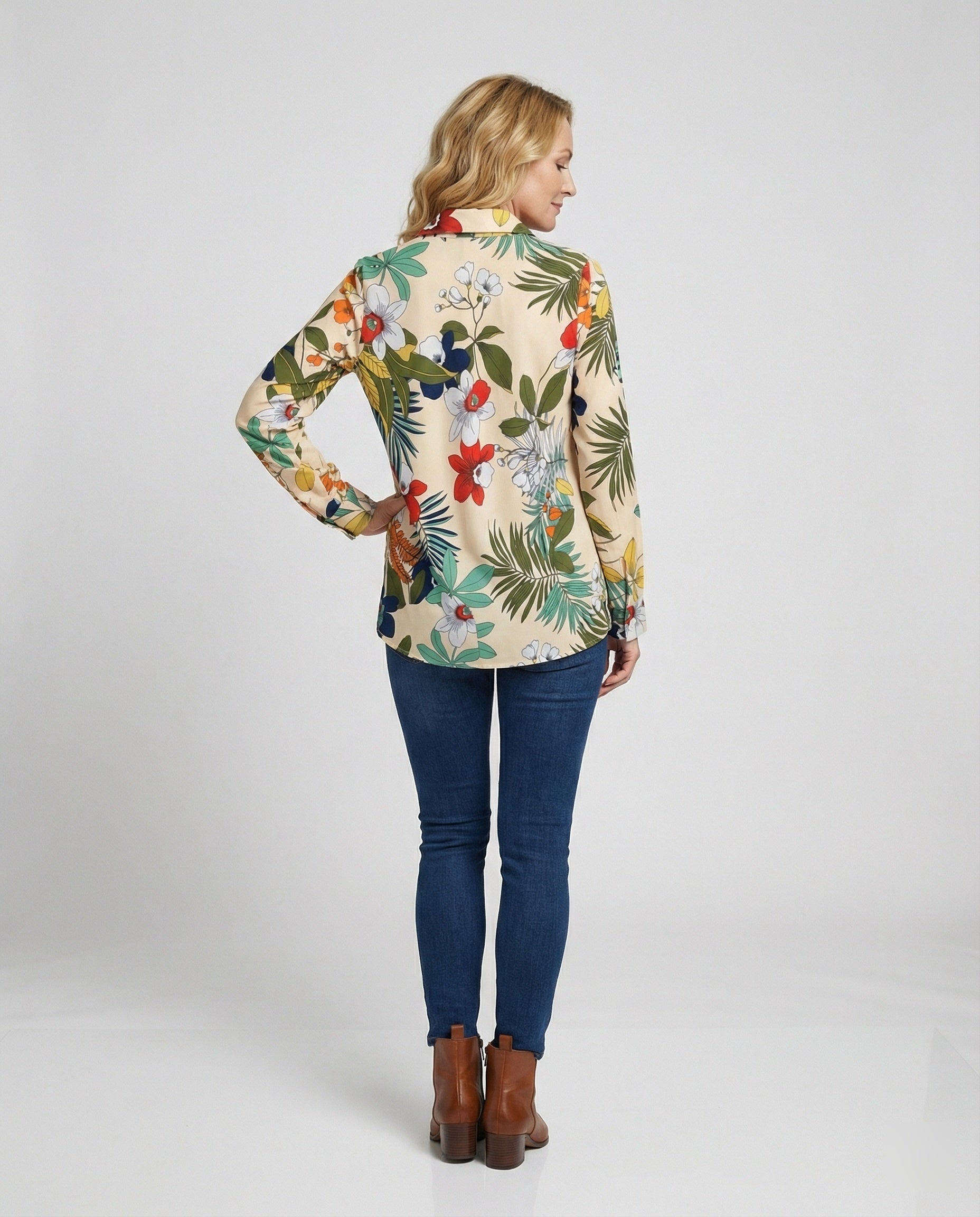 Women's Blouse Floral Viscose