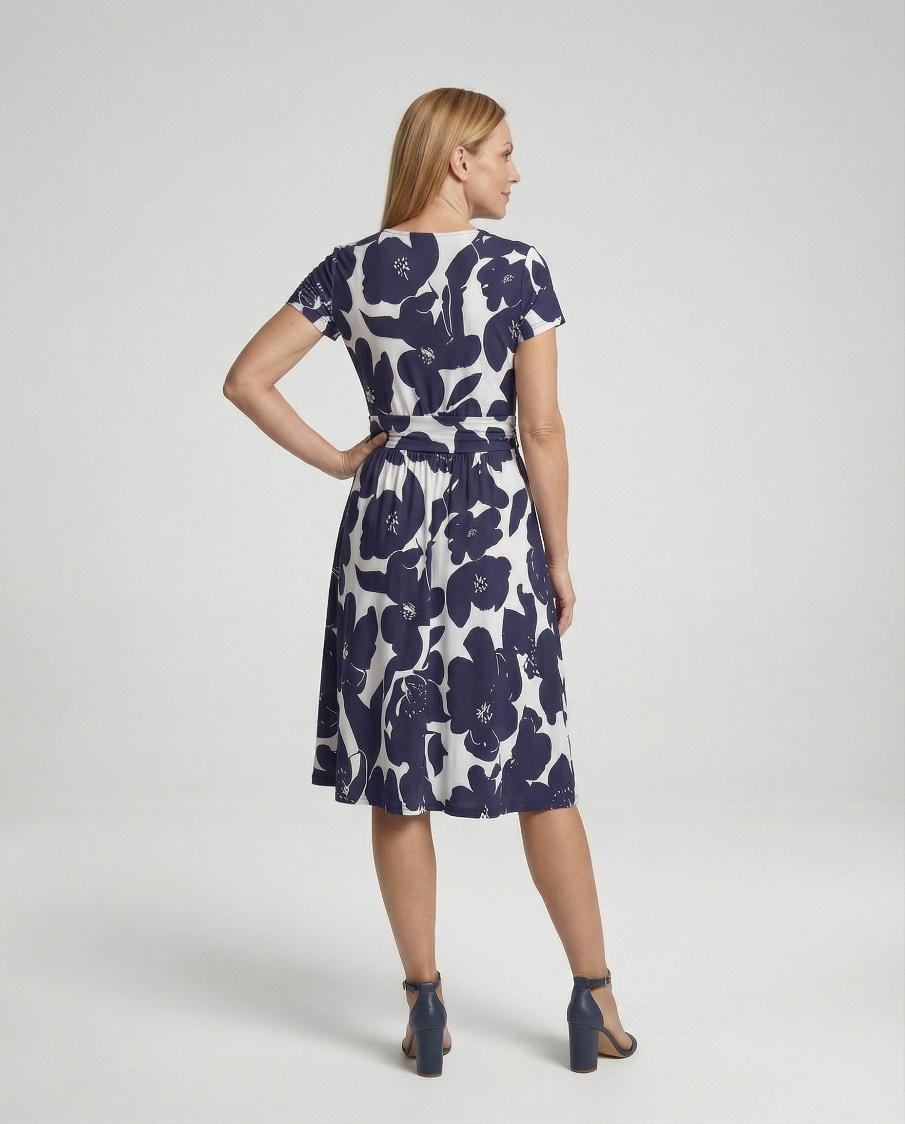Women's Wrap Dress Jersey Casual Dress