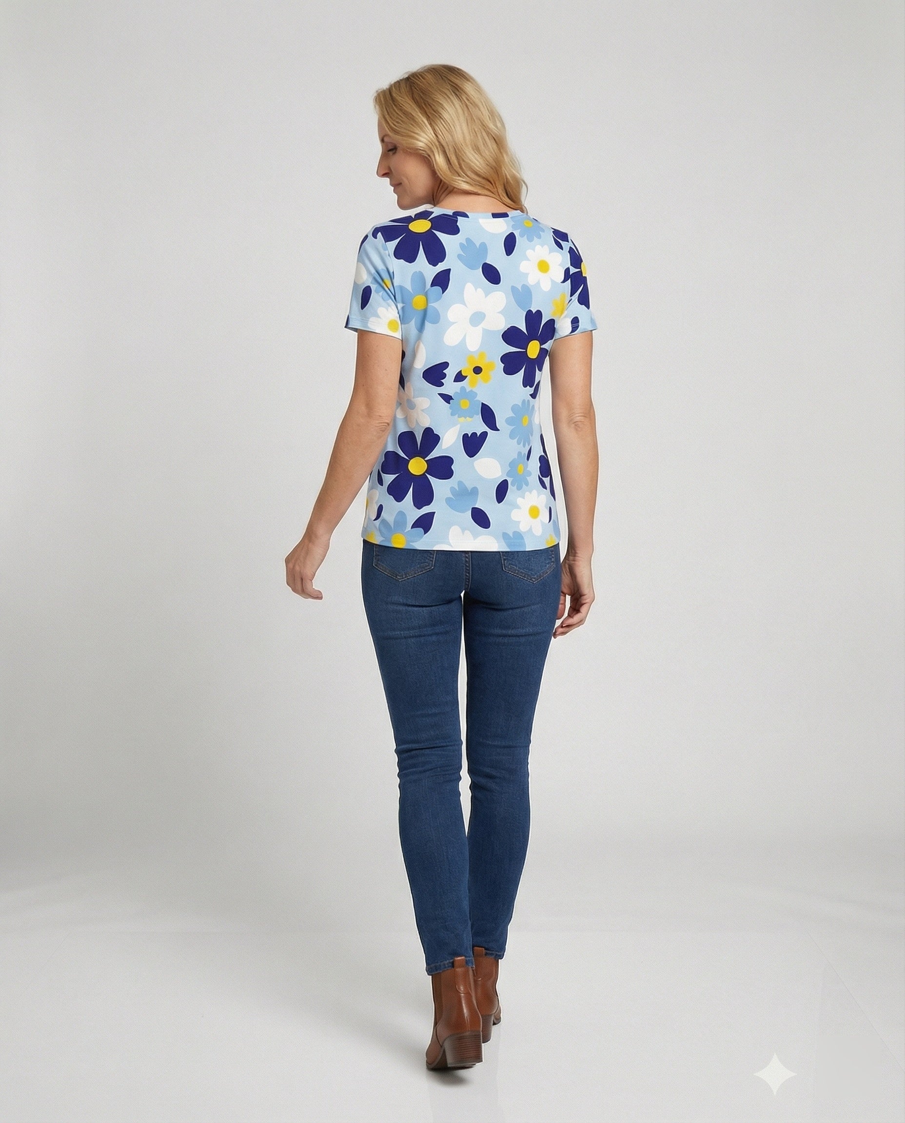 Short Sleeve Shirt Women With Floral Print