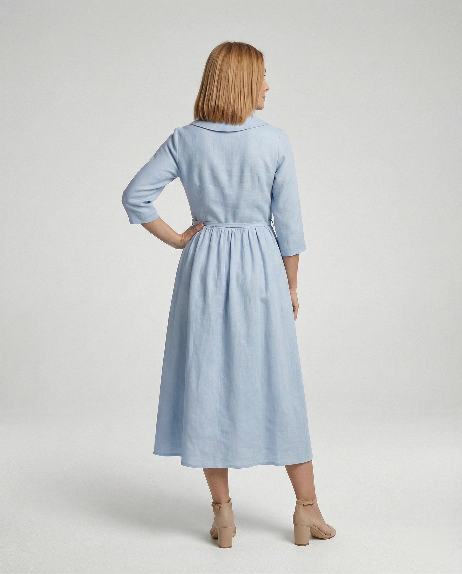 Ladies' Maxi Dress Shirt Dress Daisy