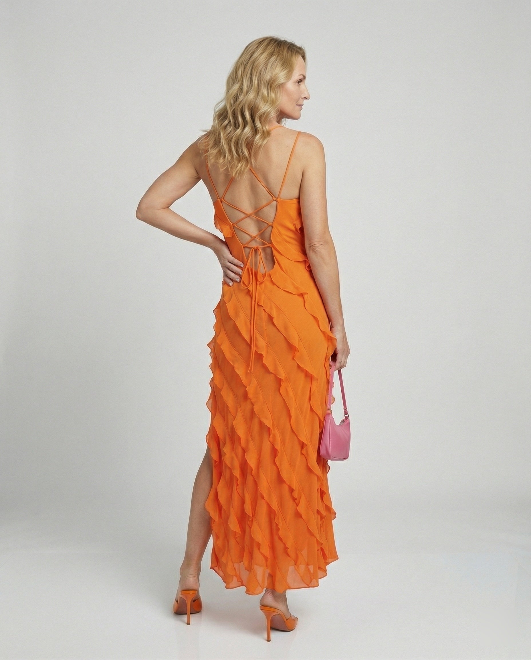Women's Maxi Dress with Ruffles