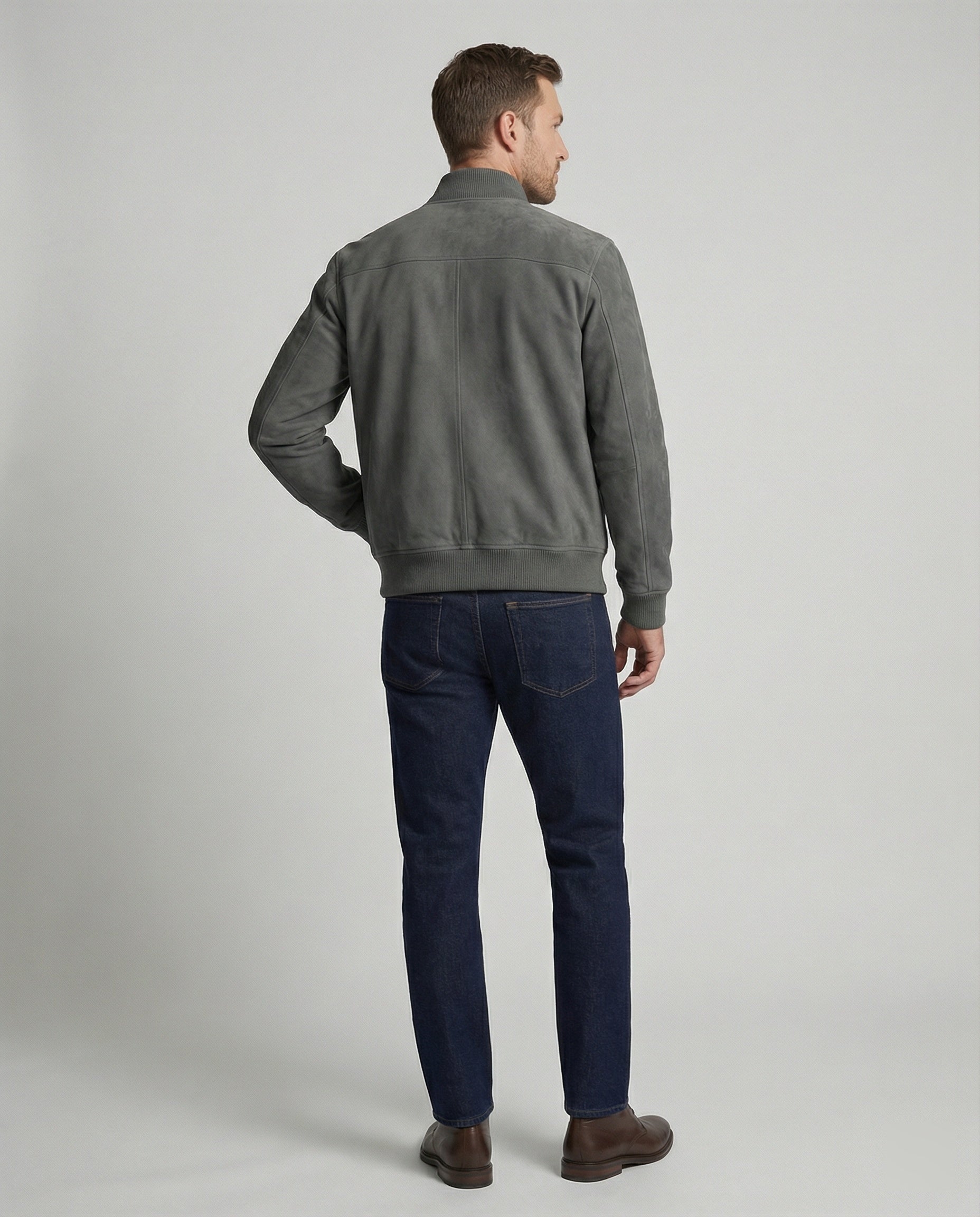 Leisurewear Men's Bomber Jacket Leather Look