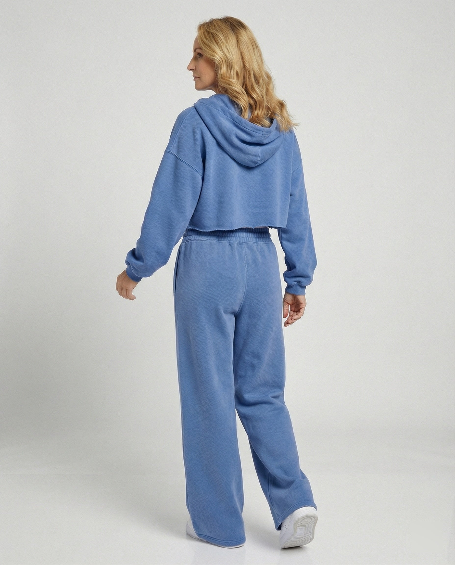 Ladies sweat set with hood and joggers