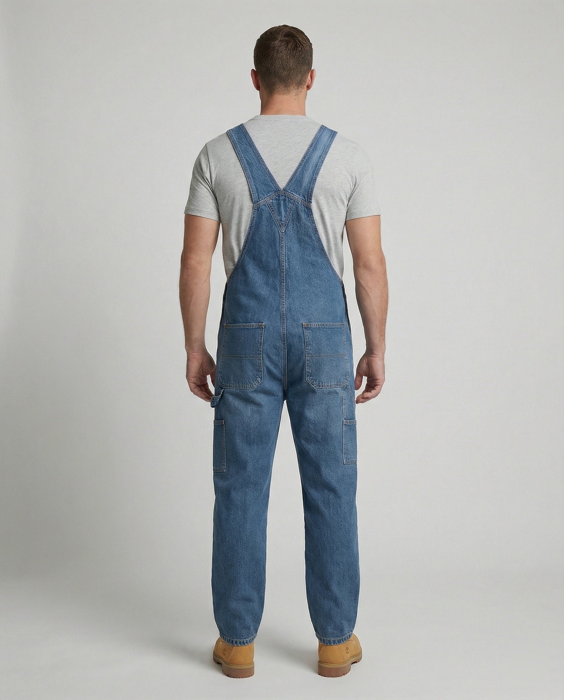 Men's Jeans Overalls Wide