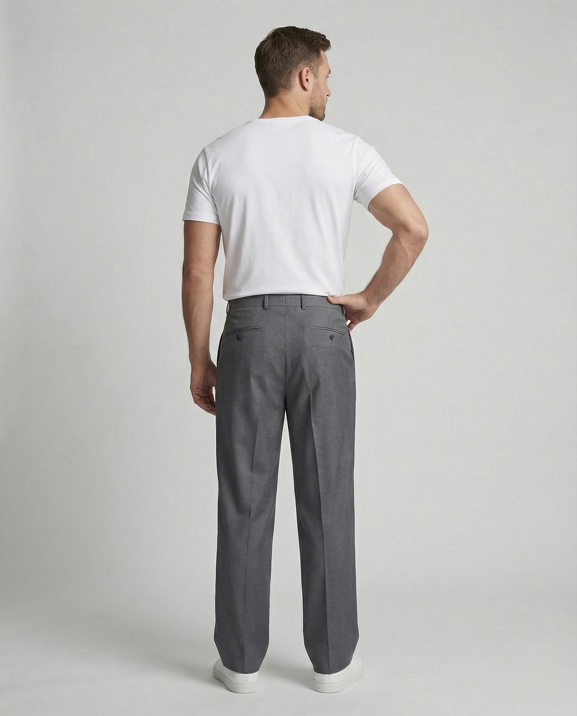 Leisurewear Men's Pleated Trousers Wide