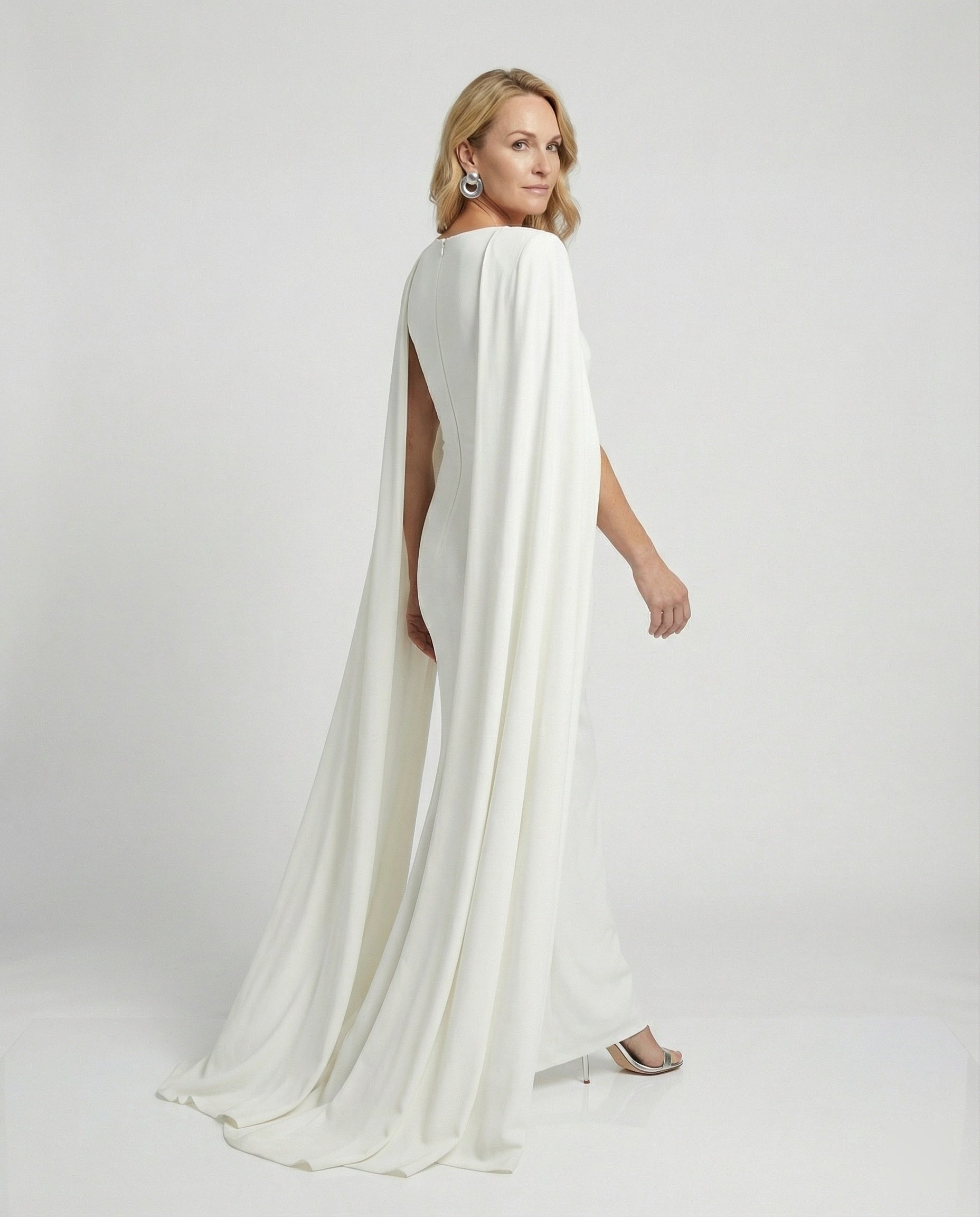Ladies Evening Dress Elegant with Cape