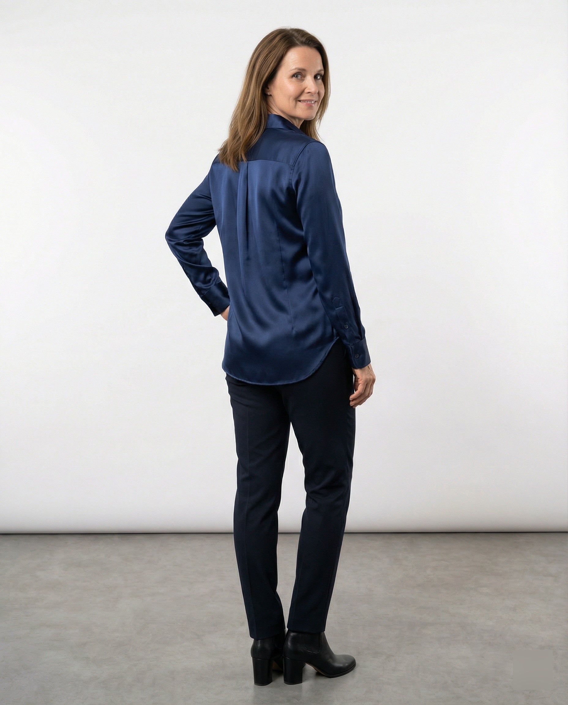 Blouse Women Satin Silky