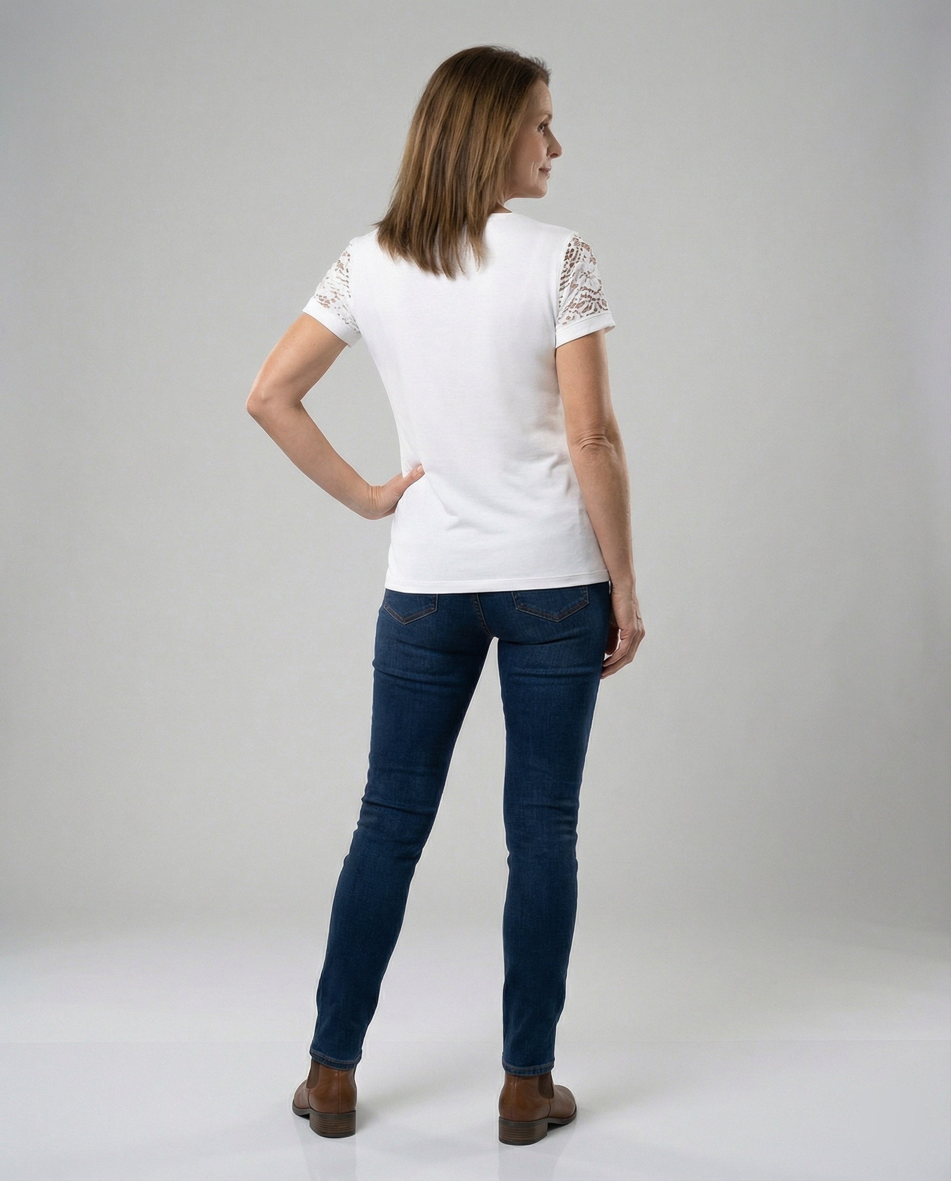 Short sleeve blouse women feather print V-neck