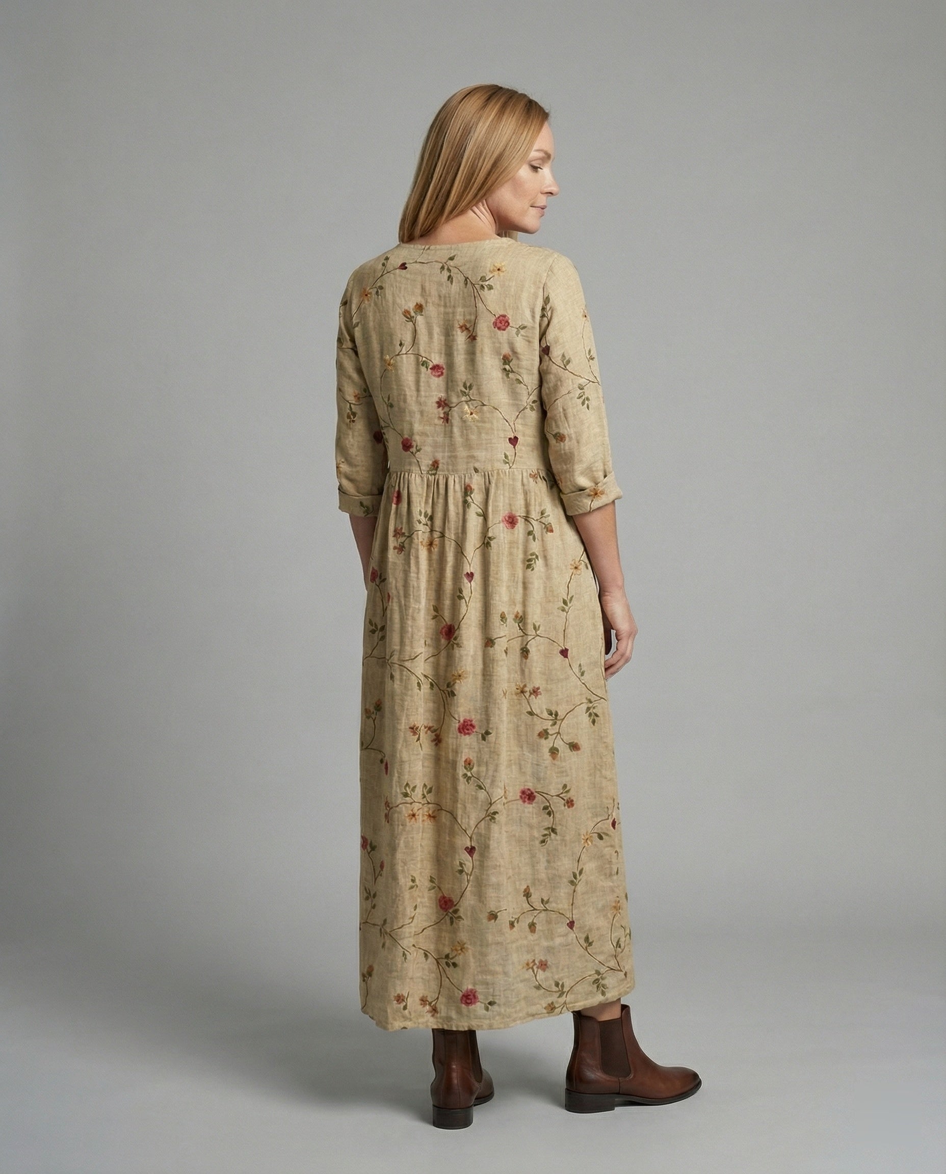 A-Line Maxi Dress Women With Pockets