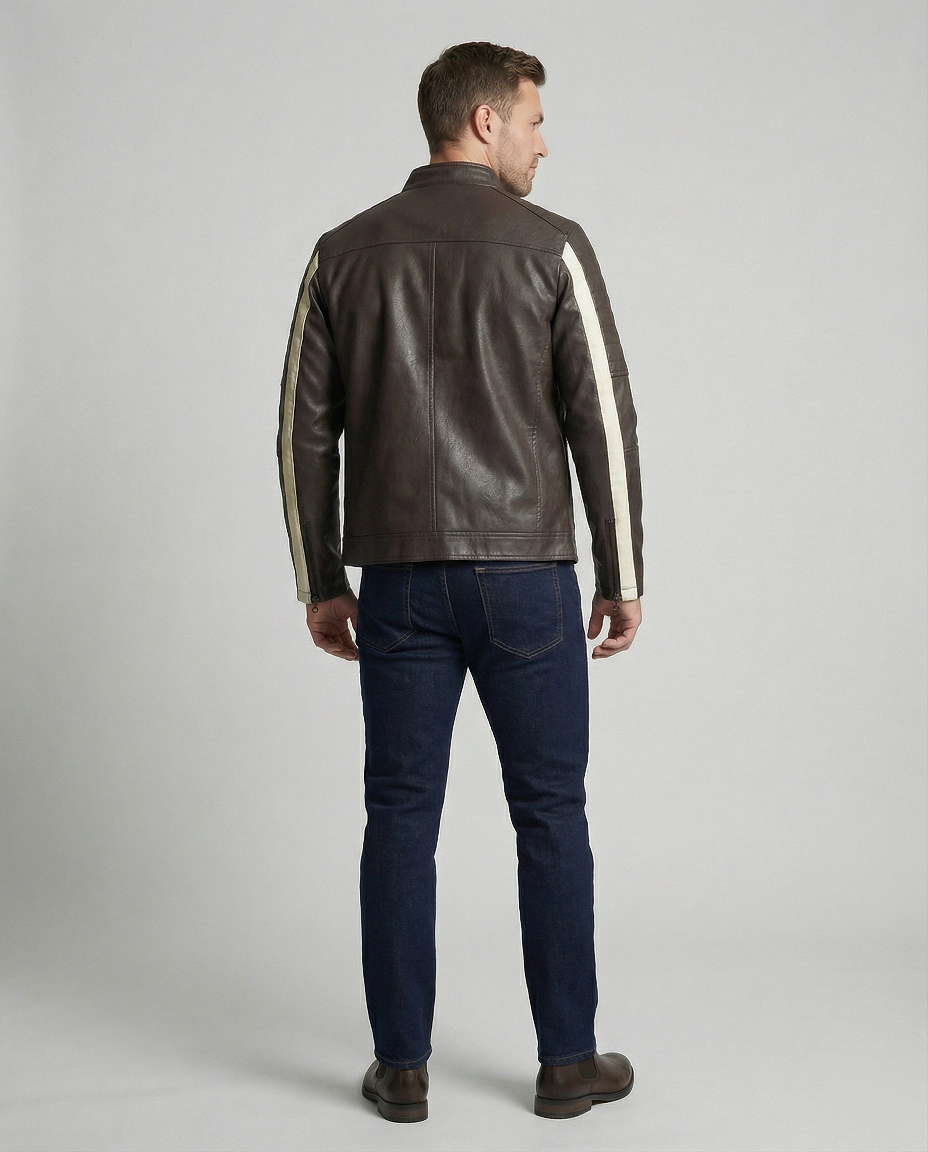 Men's Biker Jacket Men's Faux Leather