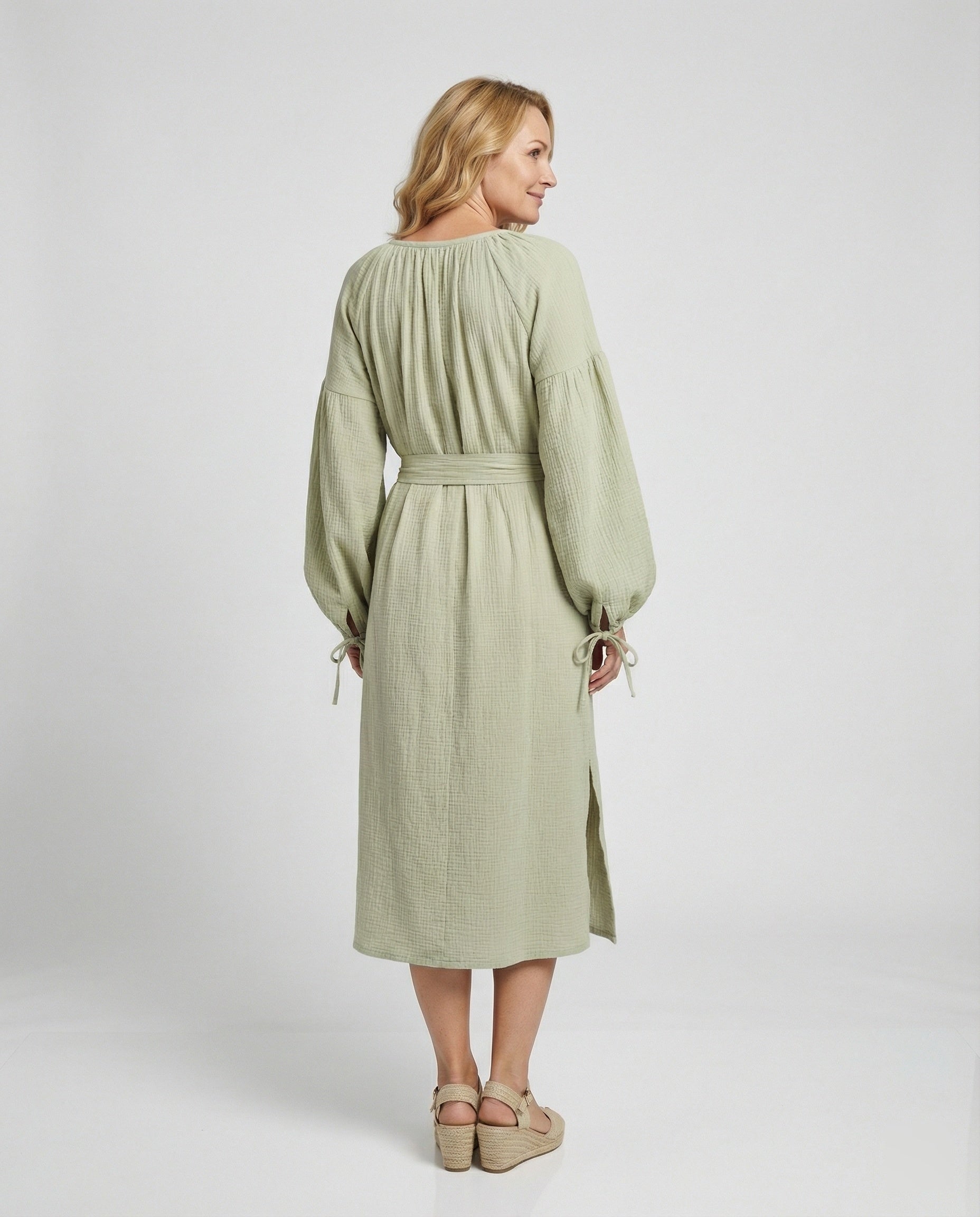 Musselin Maxi Dress Summer Women
