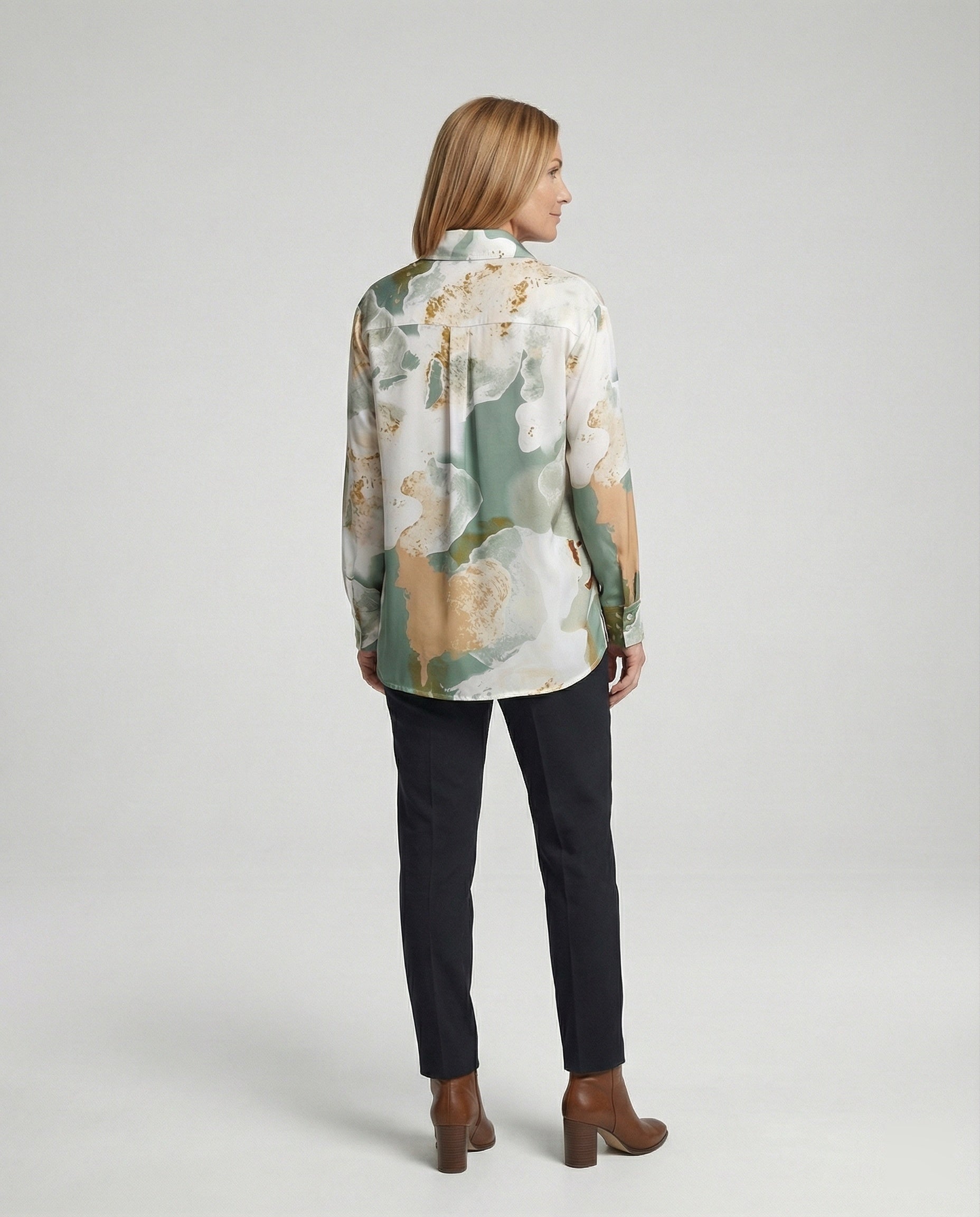 Women Blouse Oversize Checkered