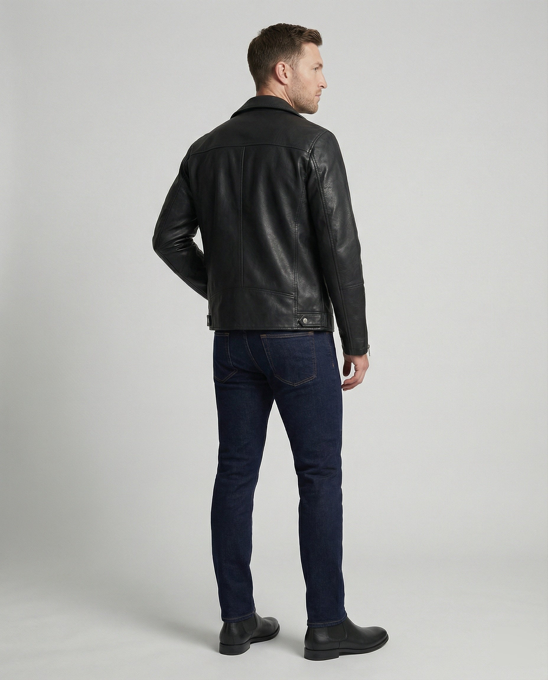 Men's Nappa Leather Motorcycle Jacket