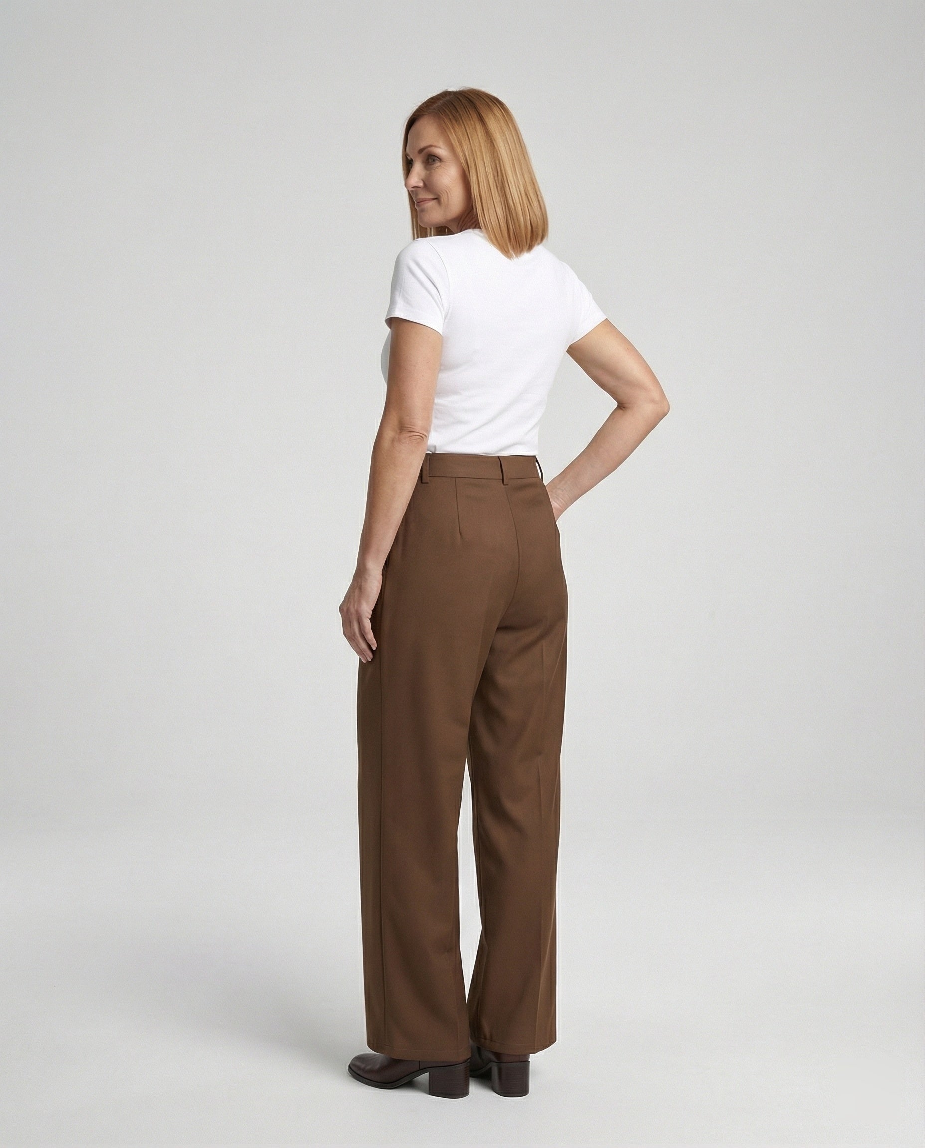 Leisurewear Women's High Waist Fabric Pants