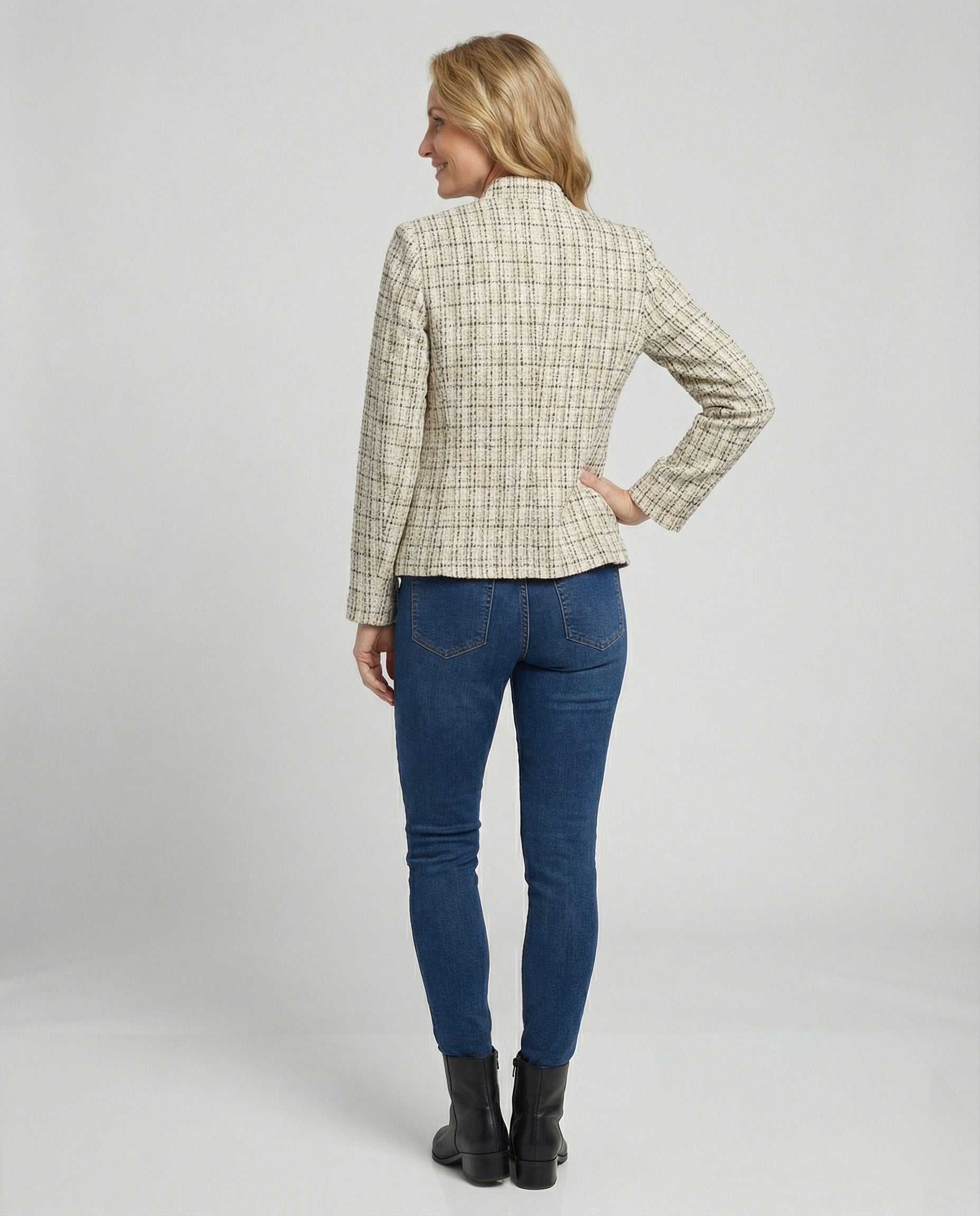 Women Blazer Bouclé fitted