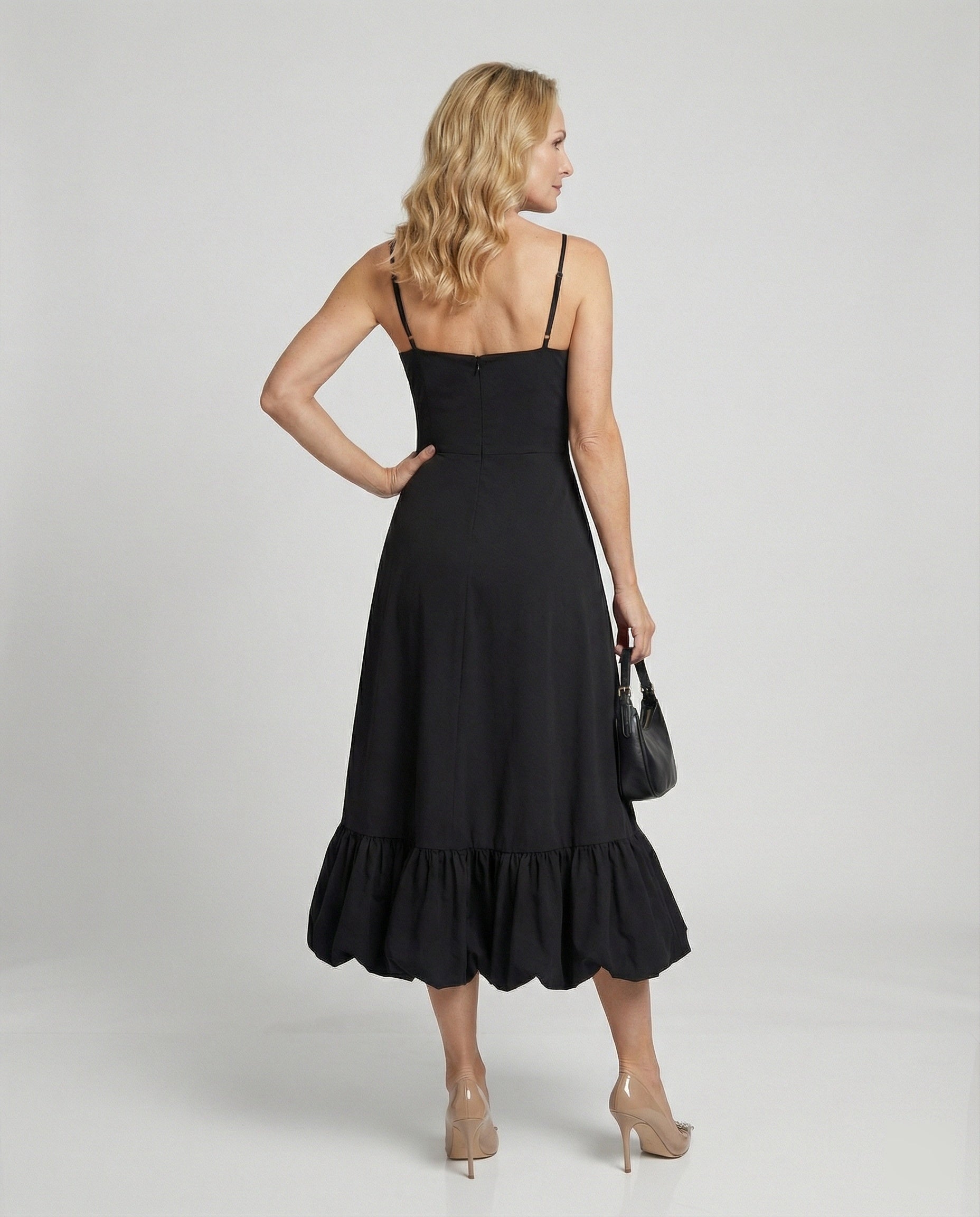 Women's Maxi Dress with Slim Straps