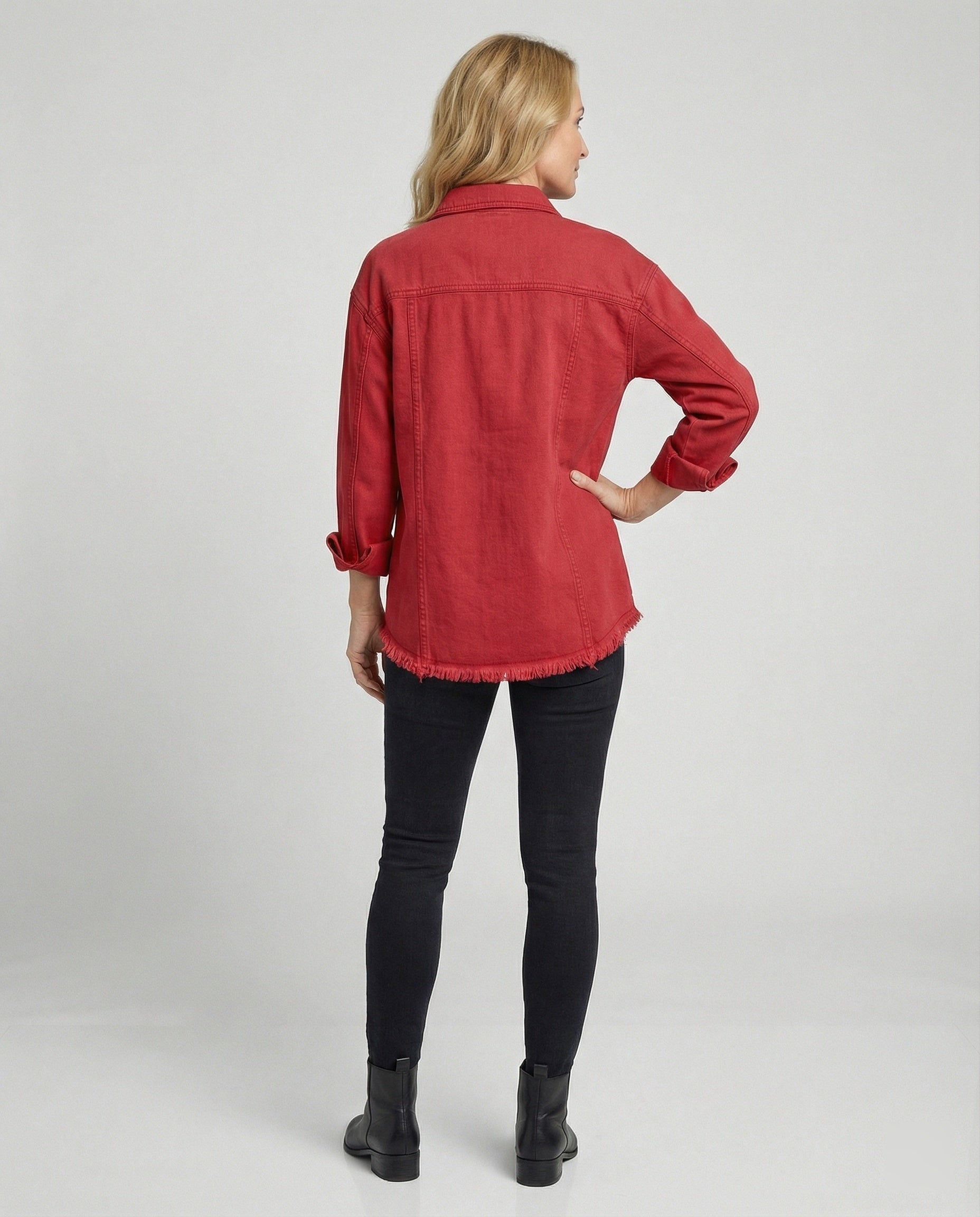 Women Long Sleeve Shirt Denim Jacket Style