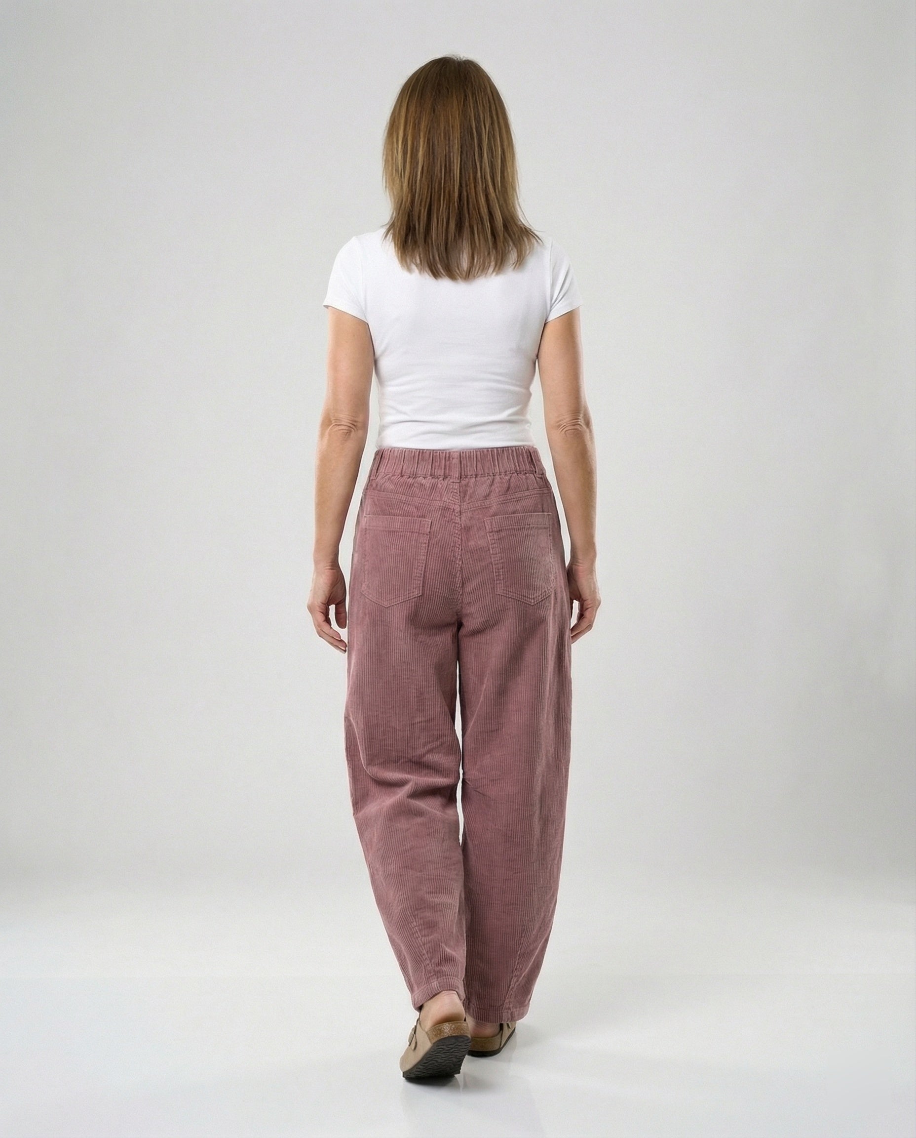 Ladies corduroy pants ladies wide high waist