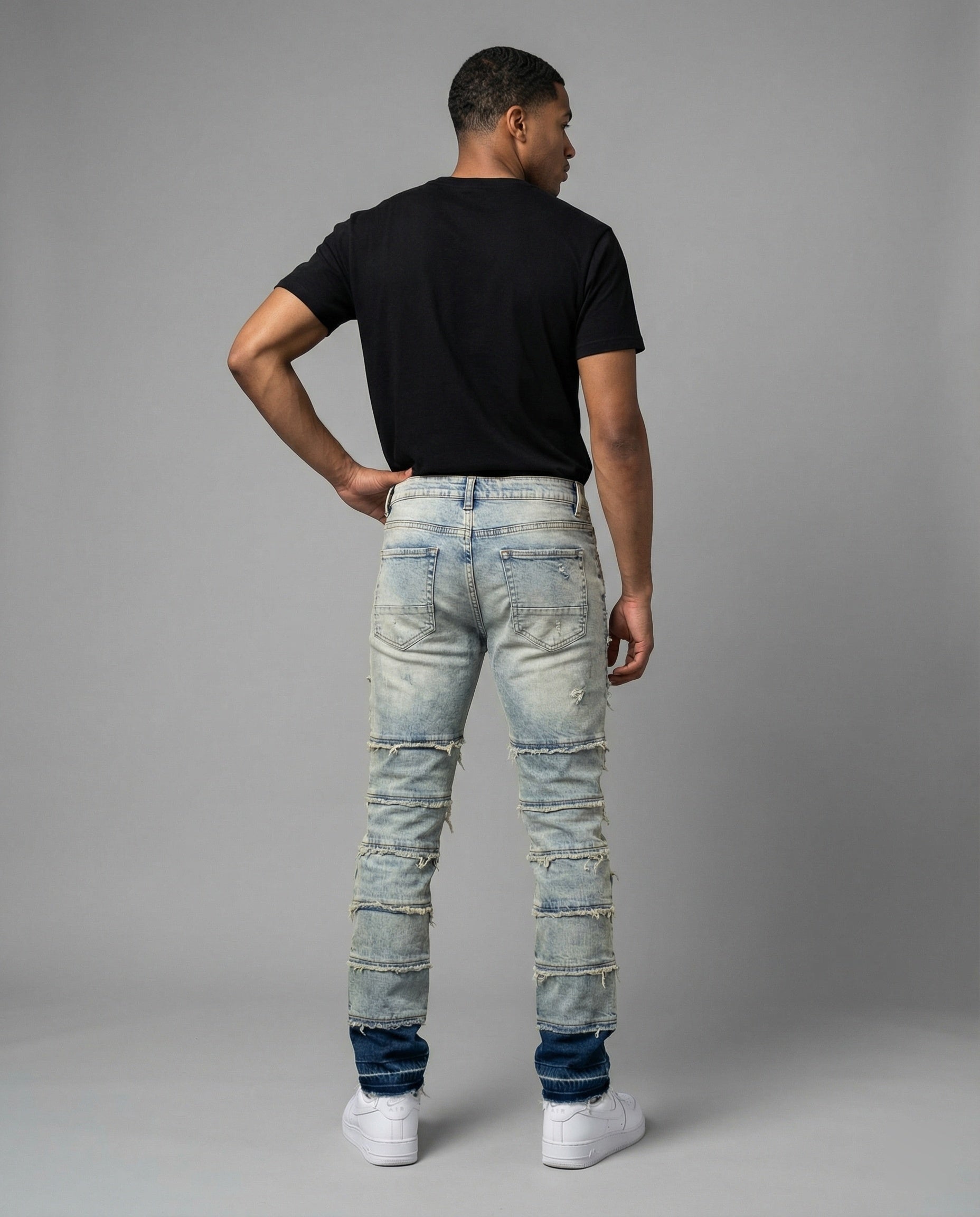 Men's Destroyed Jeans Slim Fit