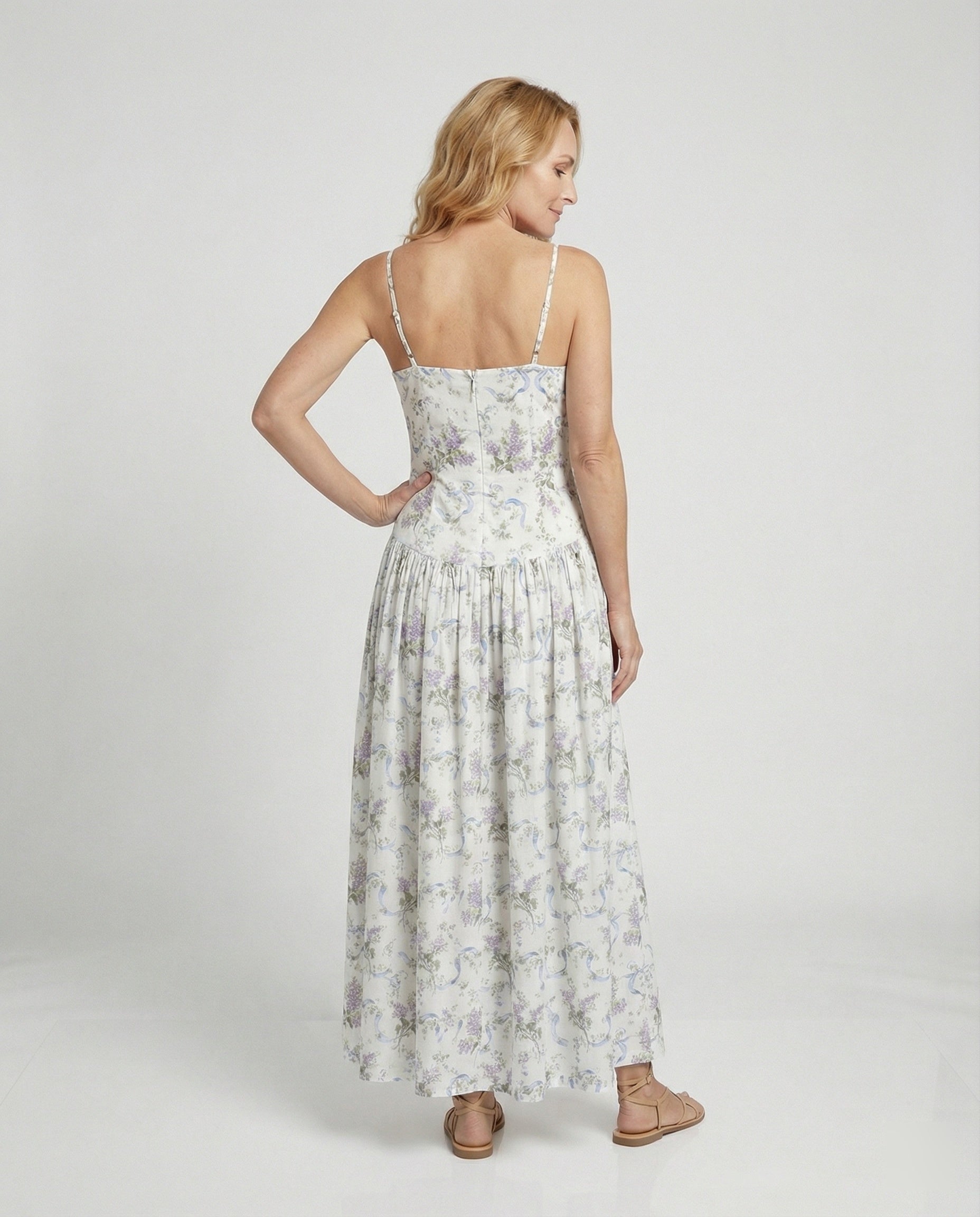 Women's Maxi Dress with Corset Top