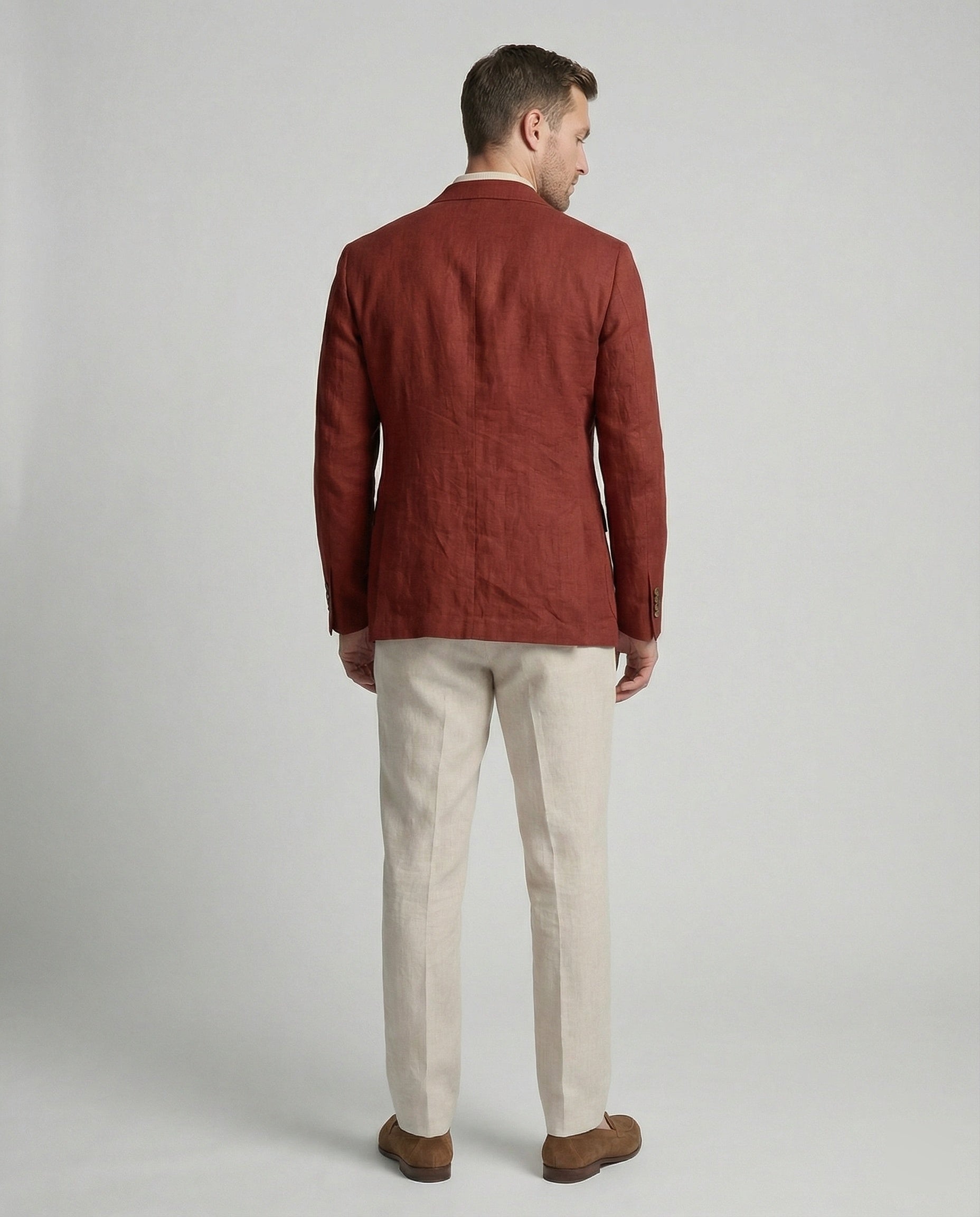 Men's Linen Blazer One Button Summer