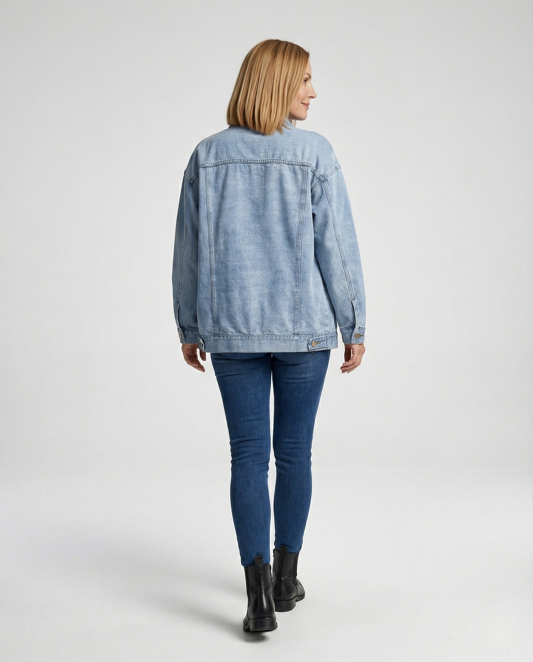 Transitional jacket women sporty jeans