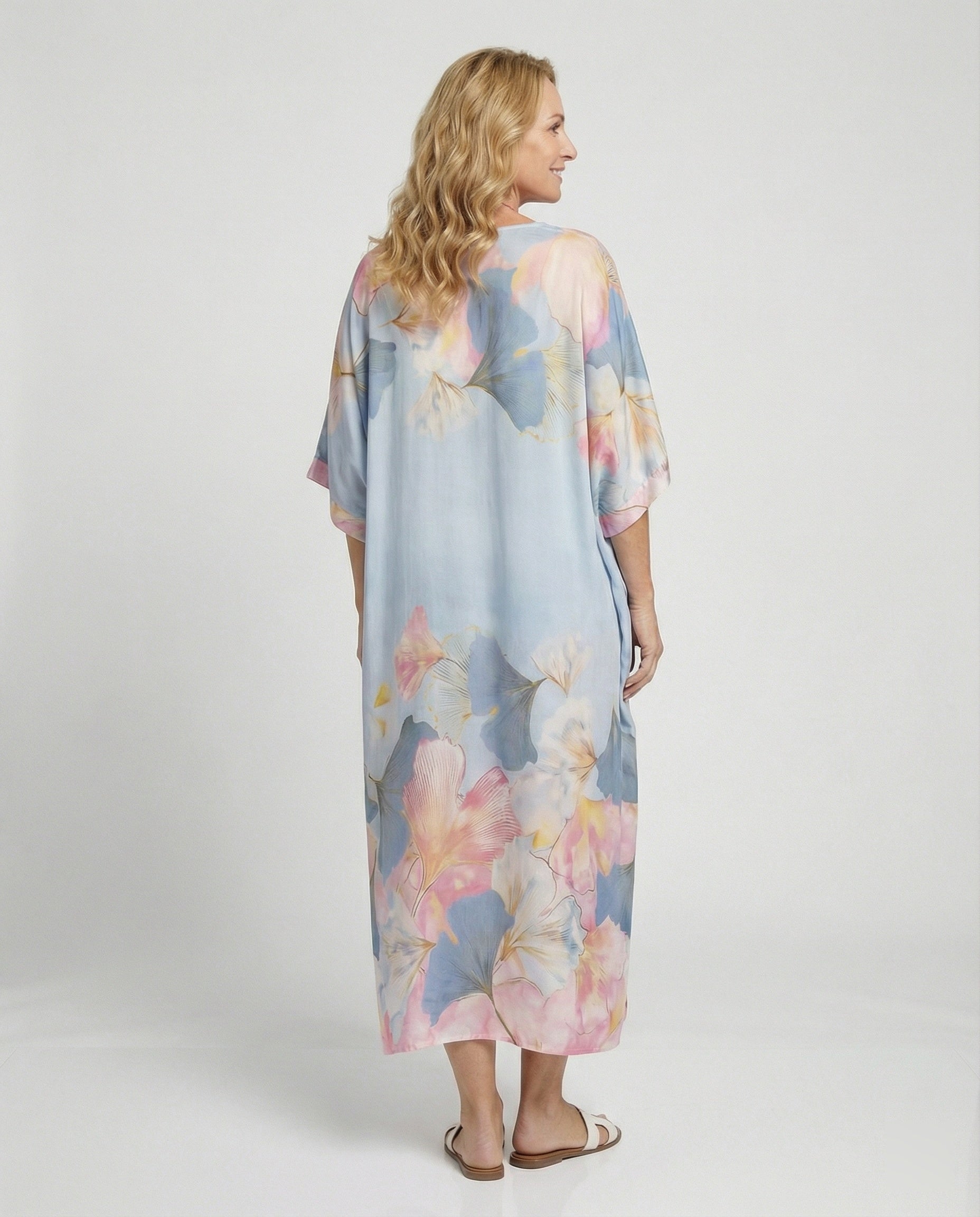 Women Max Dress Linen Kaftan