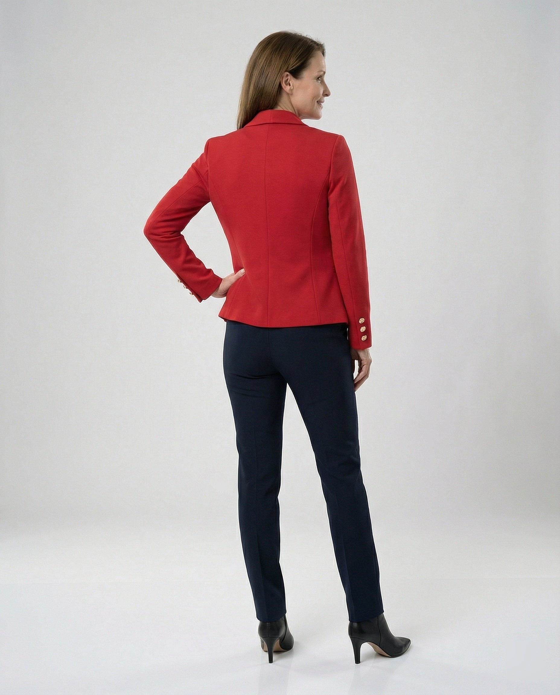 Women's blazer asymmetrical fitted