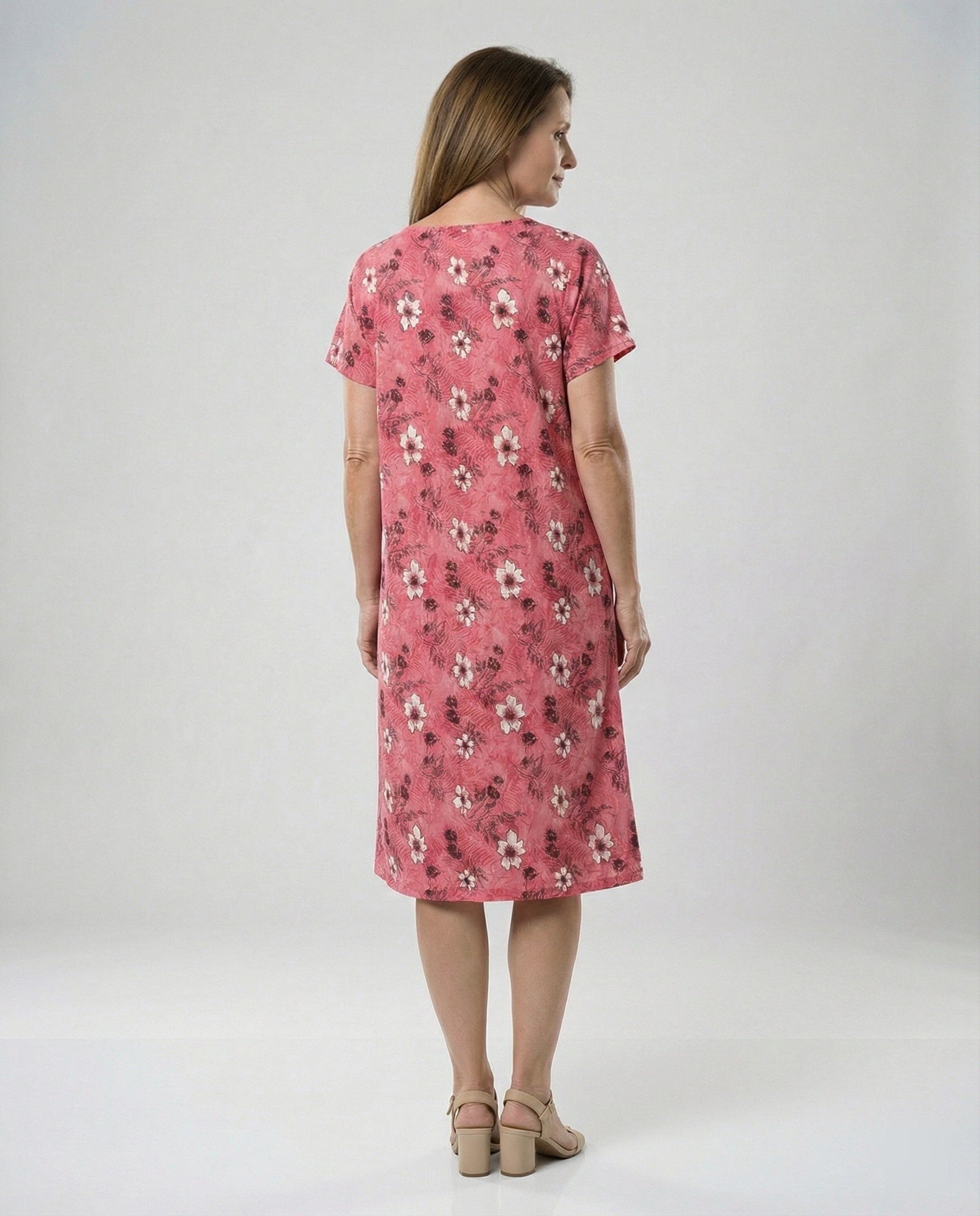 Lightweight Midi Dress Women With Pockets