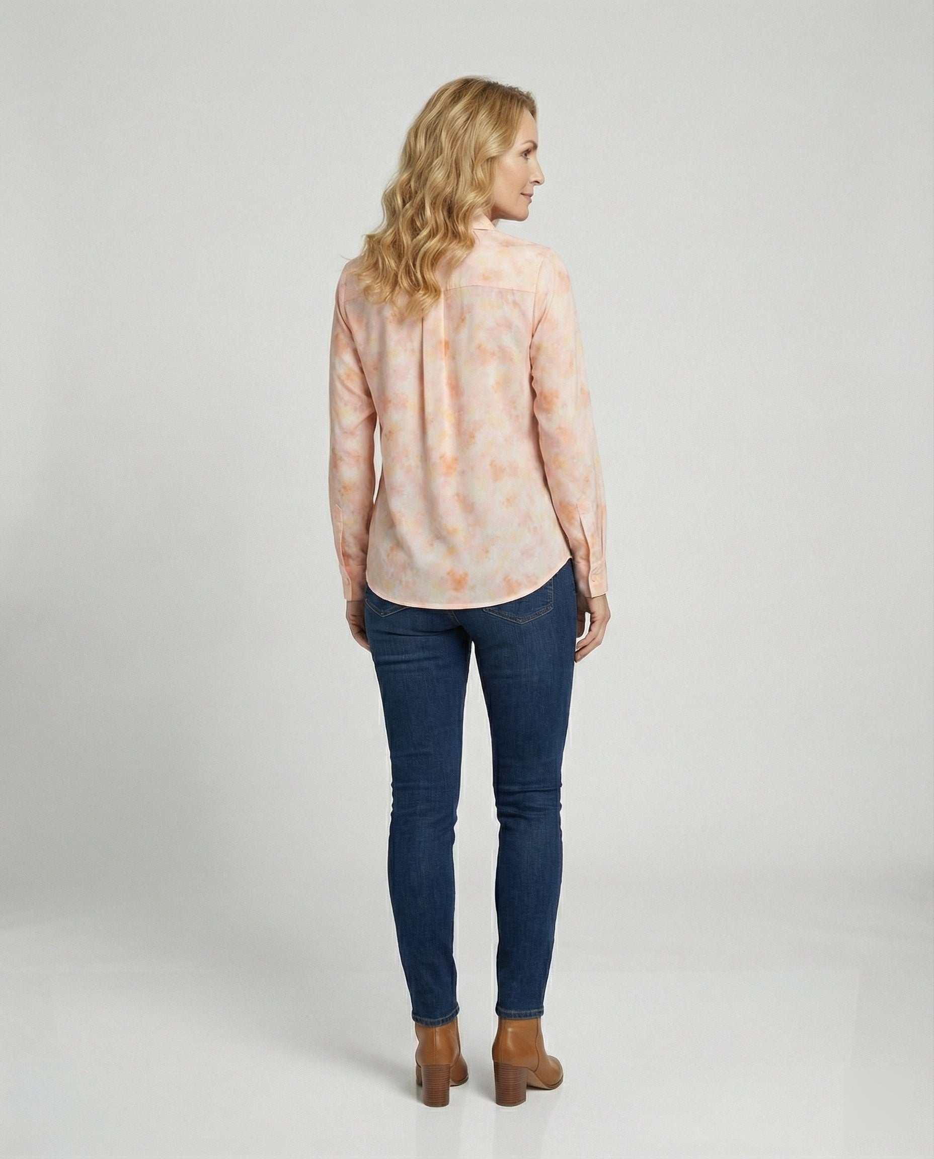 Women's Blouse Chiffon Watercolor