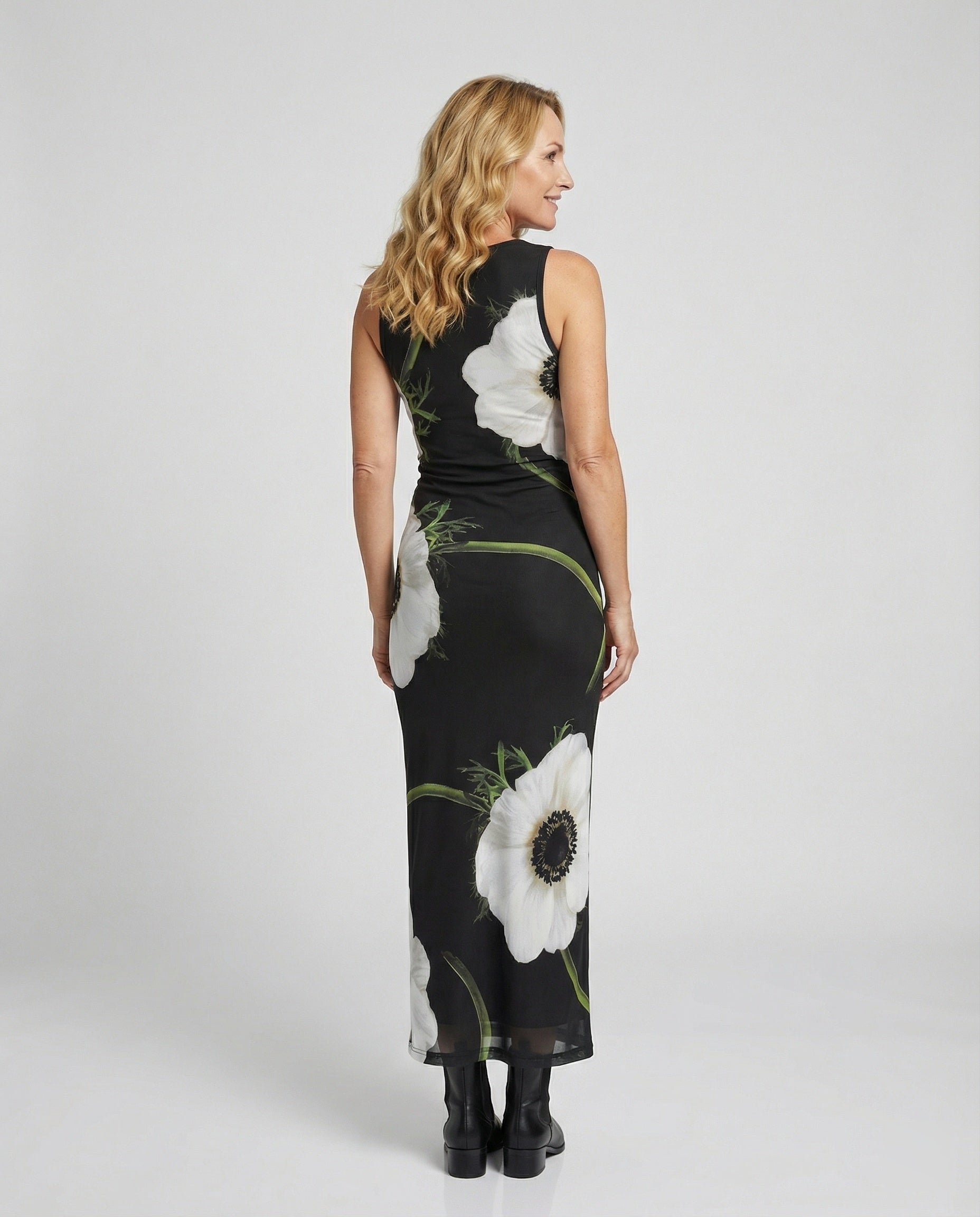Flower dress Maxi dress Women Figure-hugging