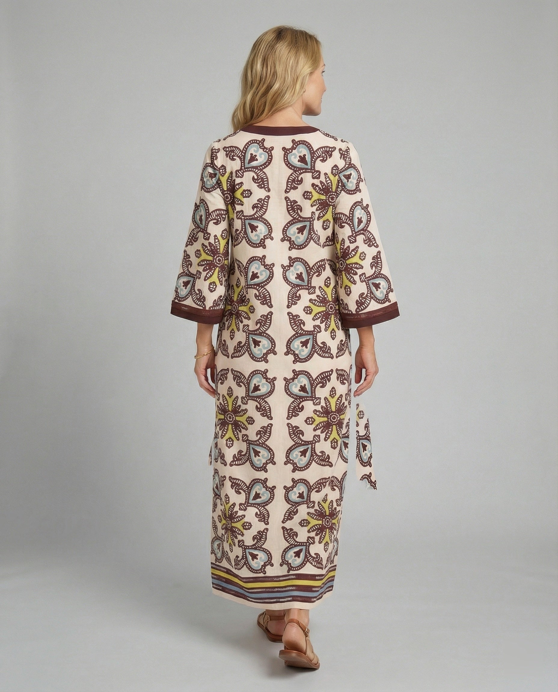 Leisure dress women kaftan maxi dress