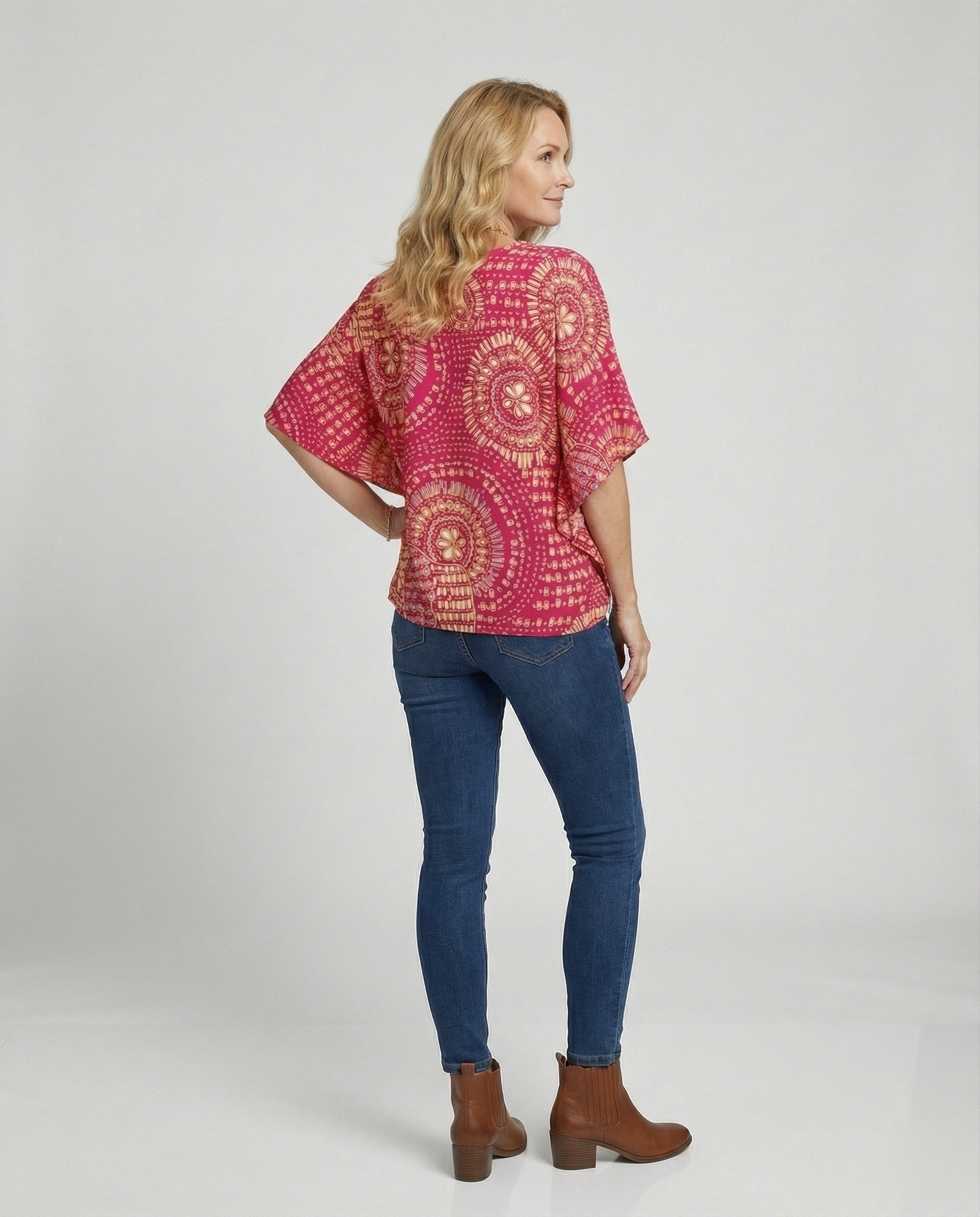 V-Neck Tunic Patterned Women