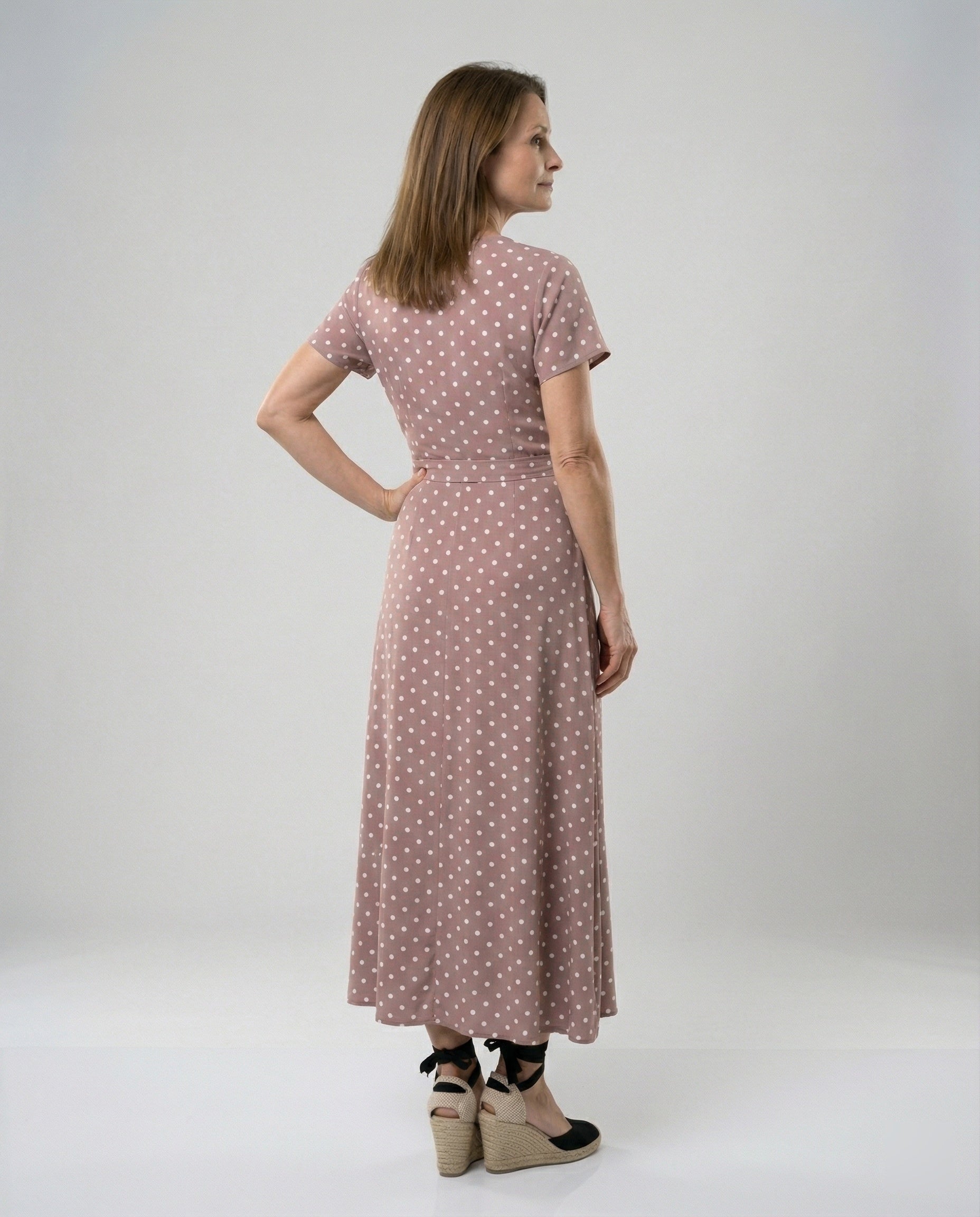 Women's Wrap Maxi Dress with Slit