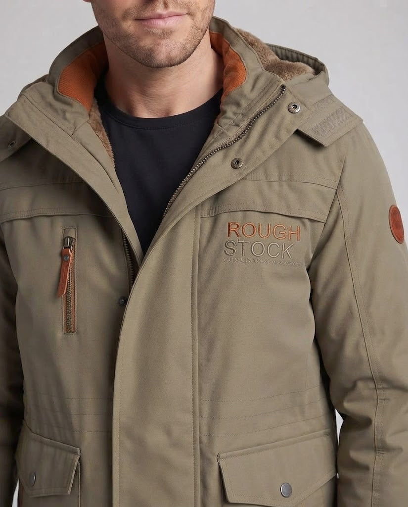 Men's expedition parka with teddy fleece lining, high weather protection and utility pockets Chichicherry