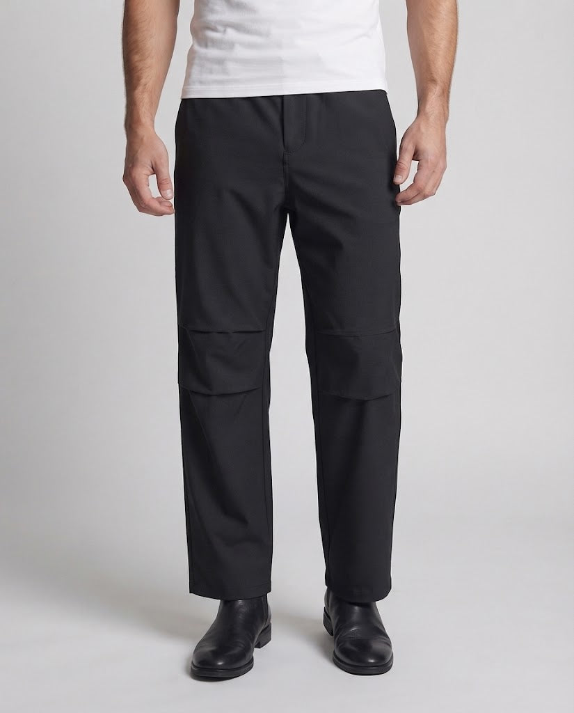 Men's Relaxed Wide-Leg Pants made of technical stretch twill with clean waistband Chichicherry