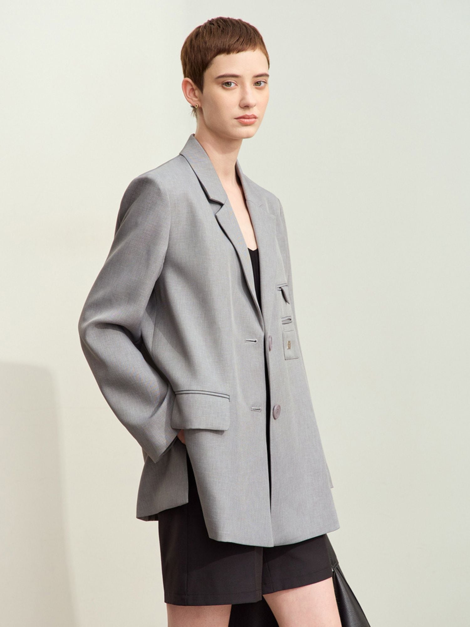 Blazer with Pocket Details