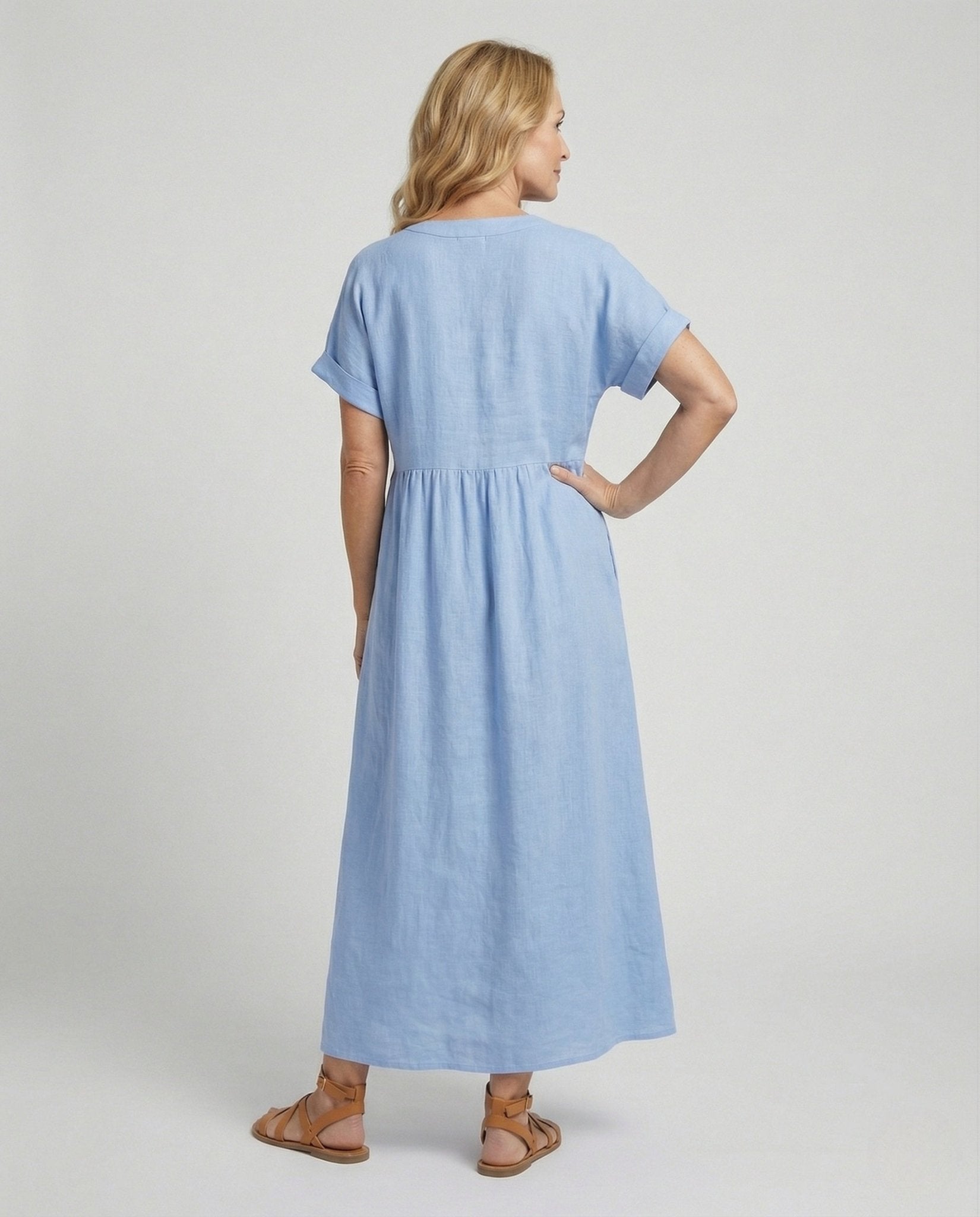 Blouse Women's Short Sleeve Kent Collar - Chichicherry