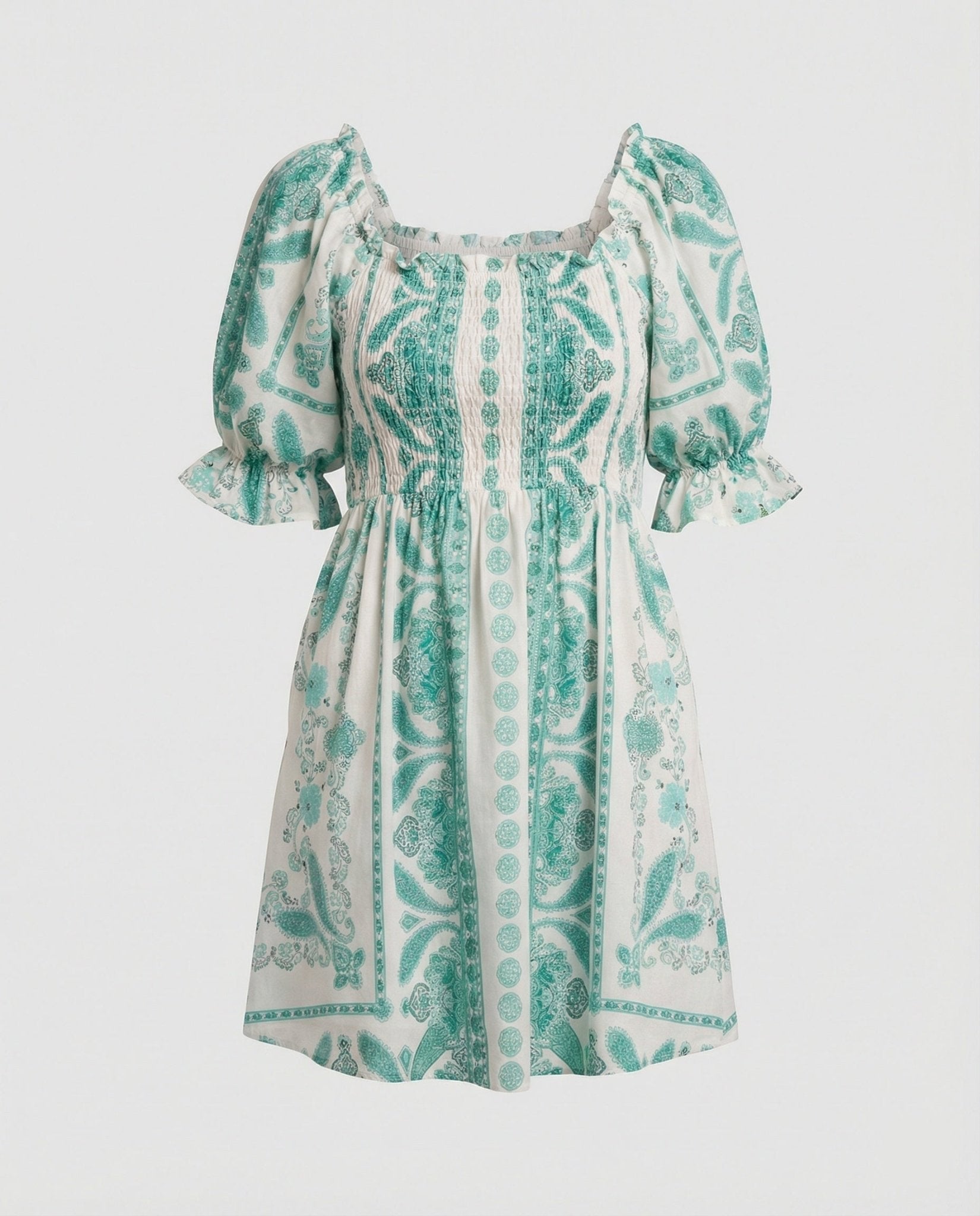 Boho Casual Dress Women Smock Dress - Chichicherry