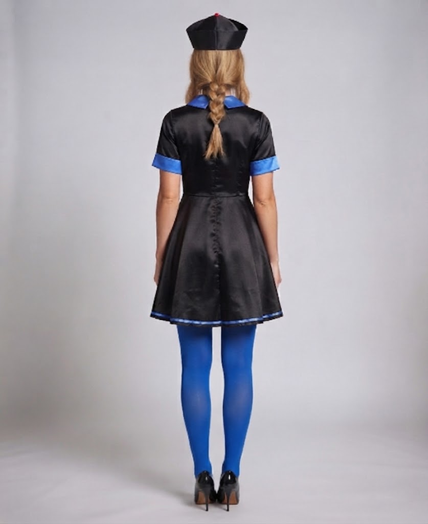 Women's costume in Asian design with unique embellishments Chichicherry