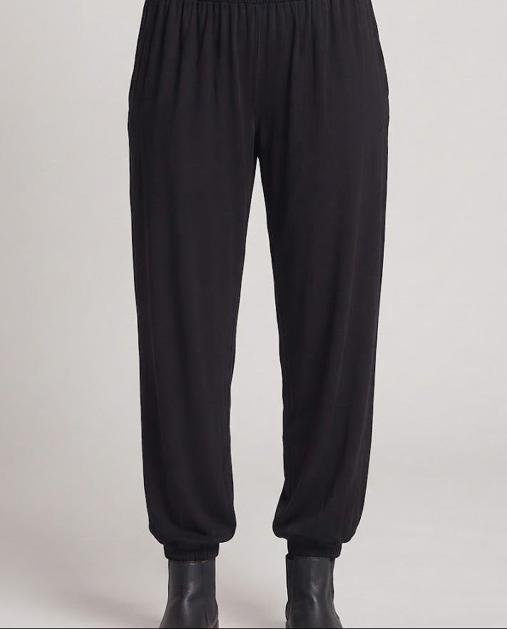 Women's harem pants with a wide fall, elastic waistband, and gathered ankles Chichicherry
