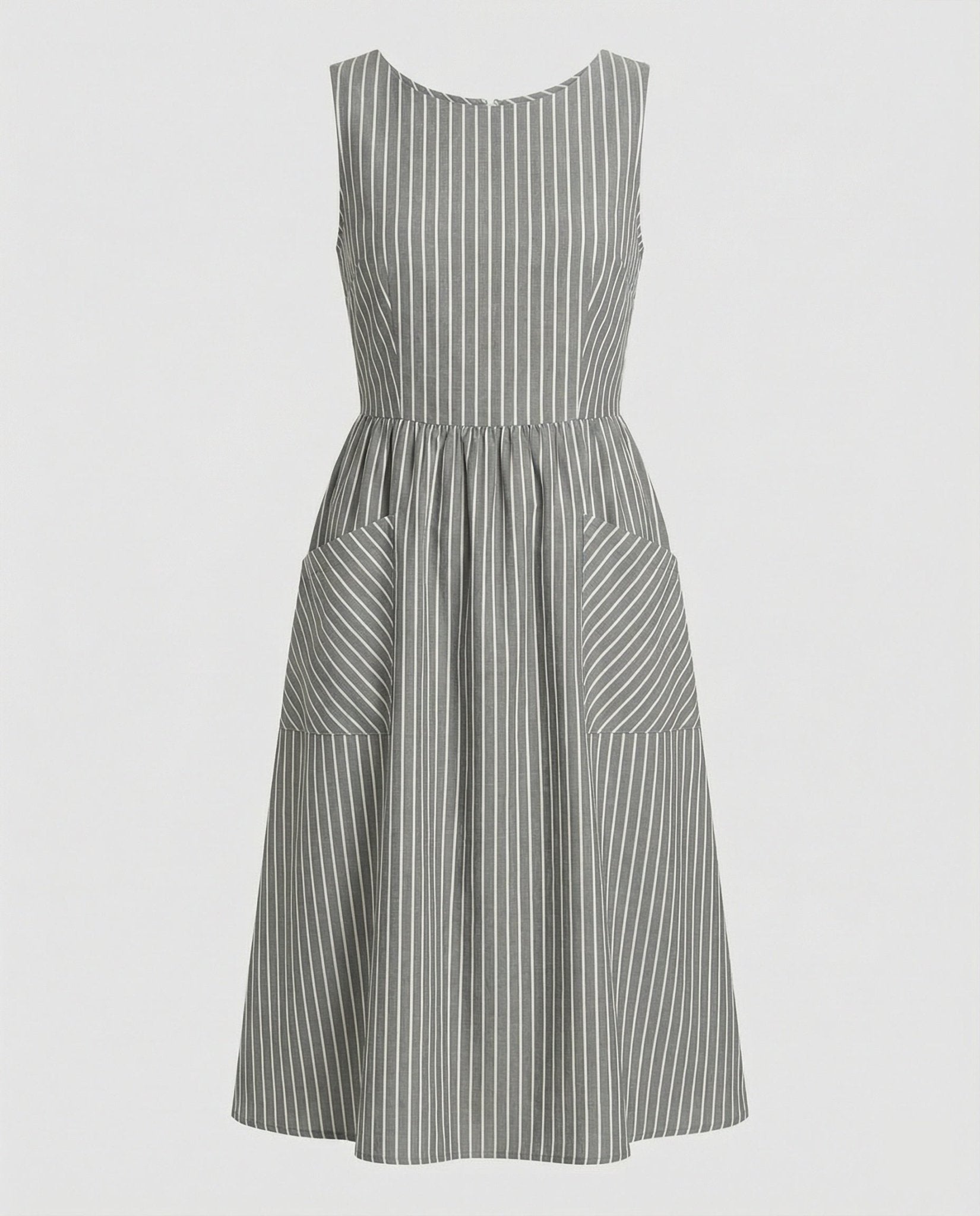 Casual dress women midi dress A-line - Chichicherry
