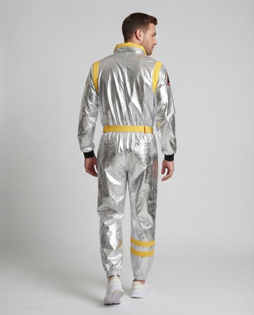 Men's futuristic space suit with reflective surface Chichicherry